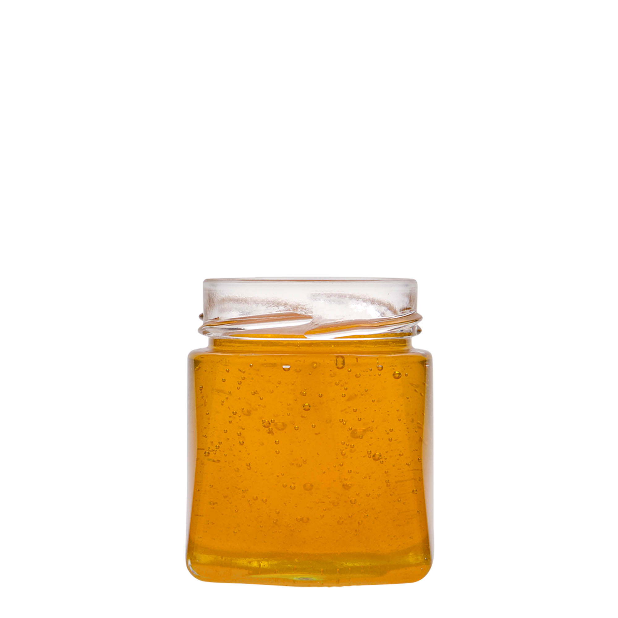 212 ml štvorcová fľaša 'Luxor', hrdlo: Deept-Twist-Off (DTO 63)