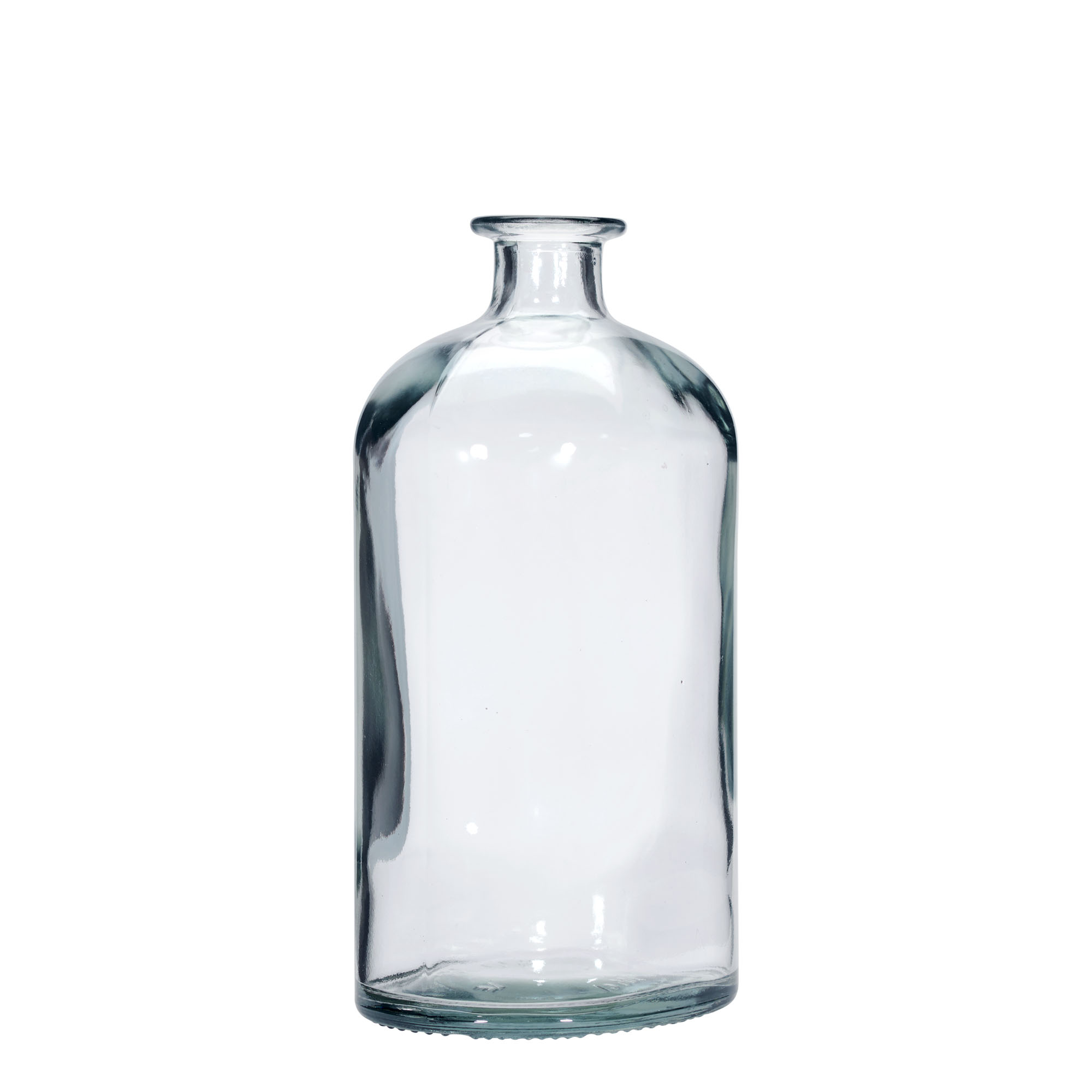 1.000 ml sklenená fľaša 'Dundee', oválna, hrdlo: korok
