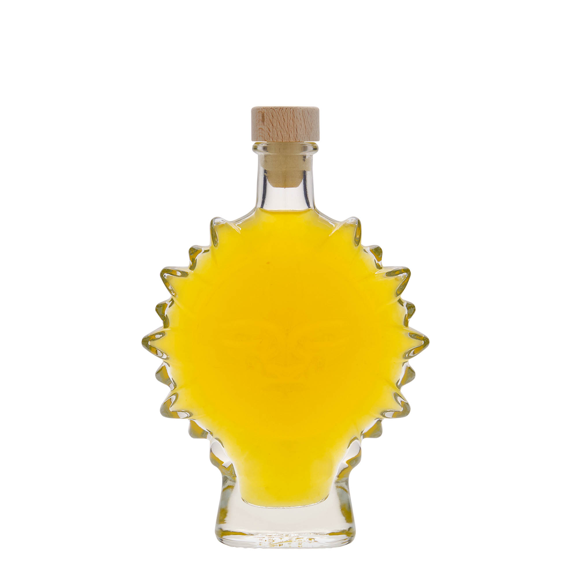 200 ml sklená fľaša „Slnko“, hrdlo: korok