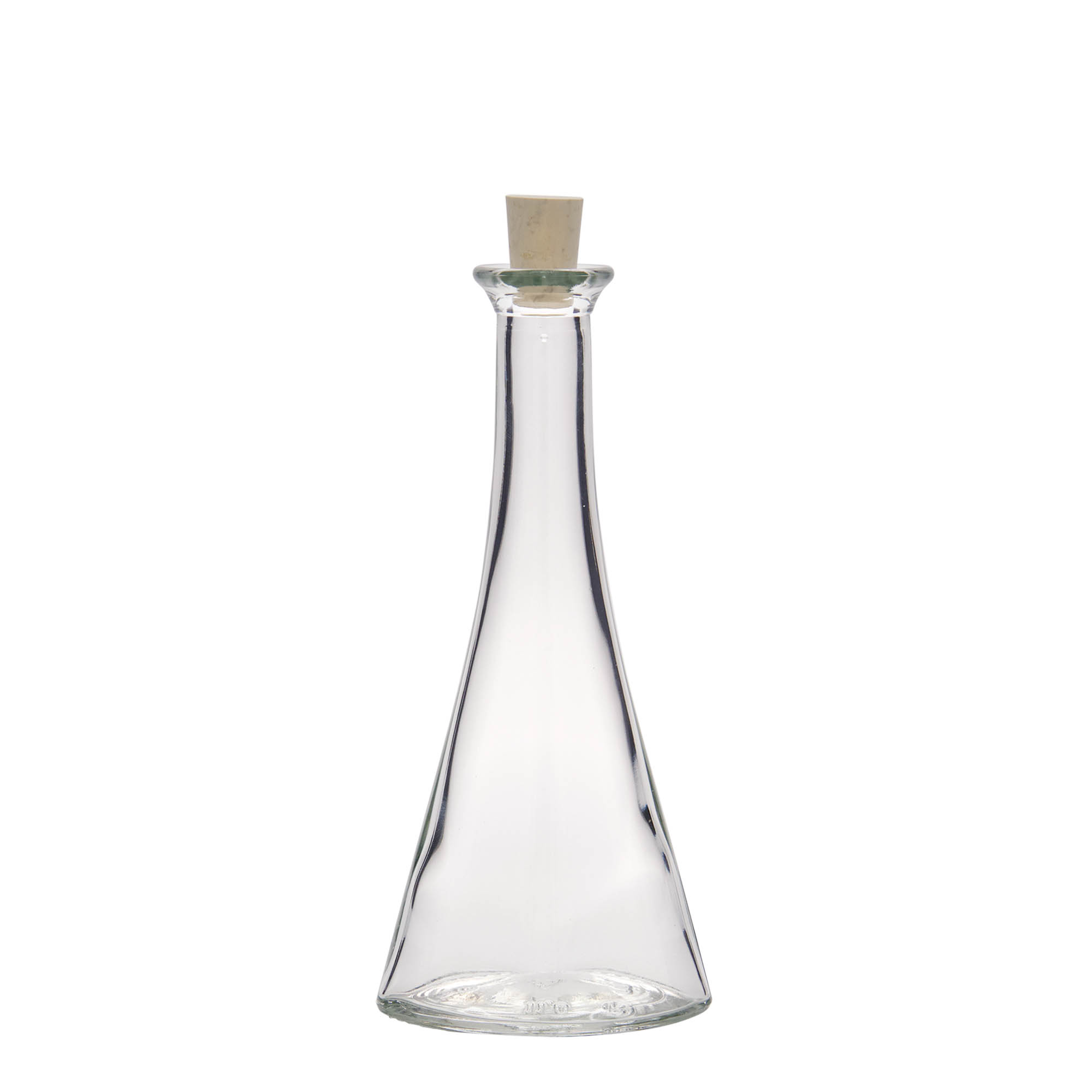 100 ml sklenená fľaša 'Veronica', polkruhová, hrdlo: korok