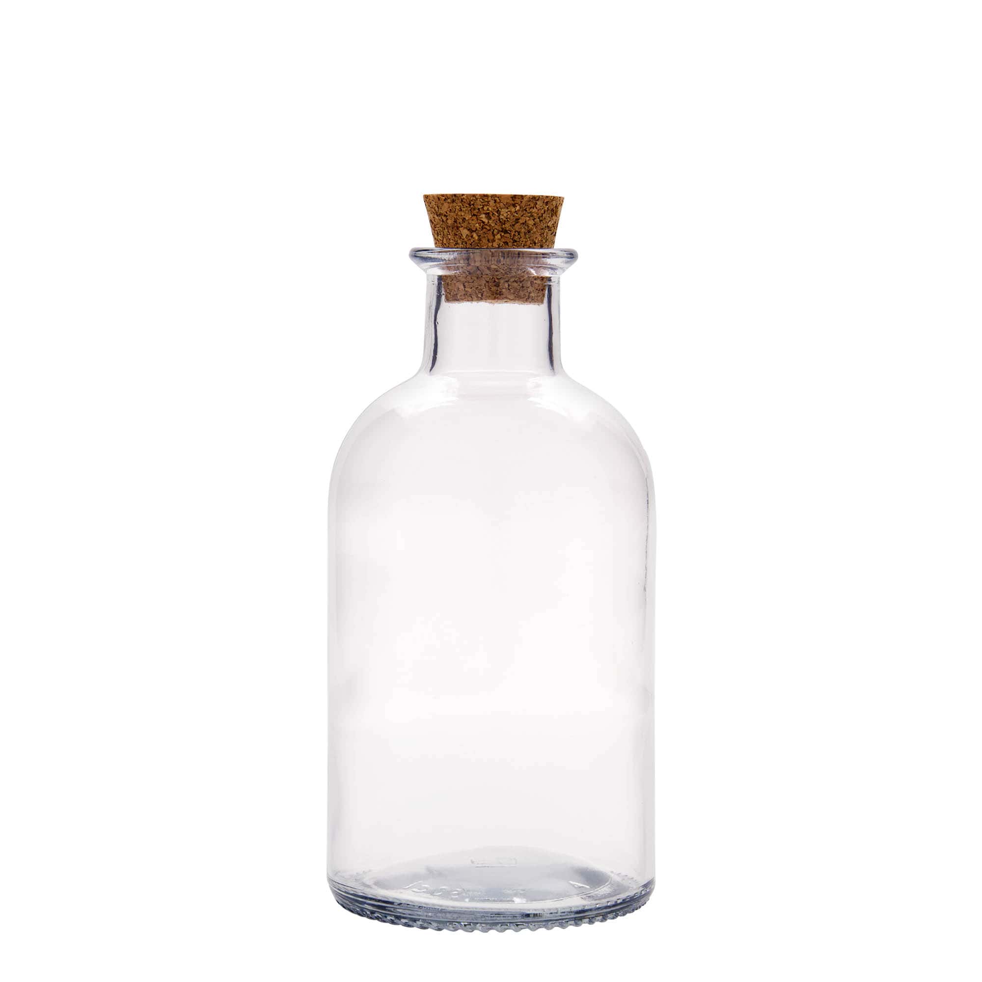 500 ml sklená fľaša lekárnik „Italia“, hrdlo: korok