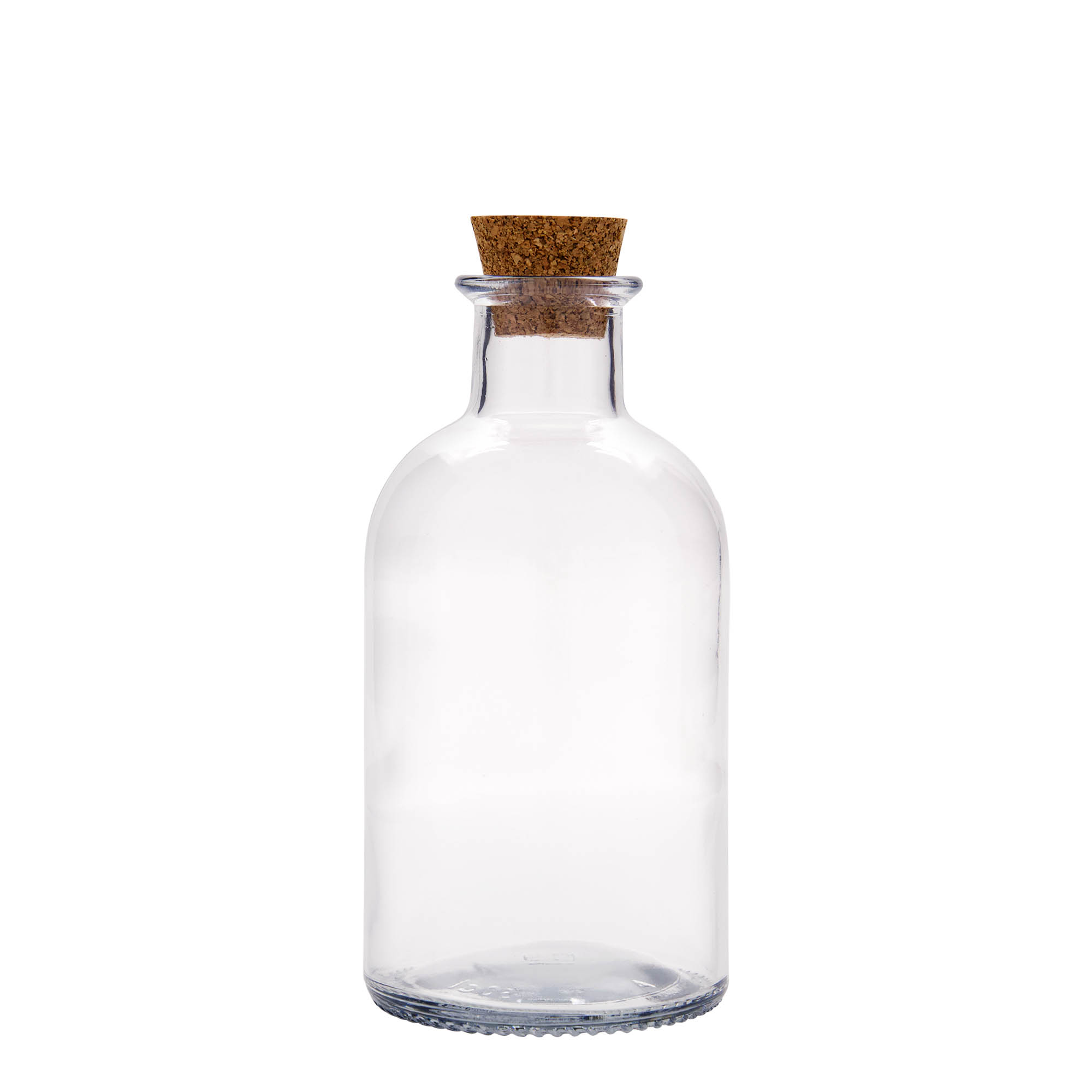 500 ml sklenená fľaša lekárnik 'Italia', hrdlo: korok