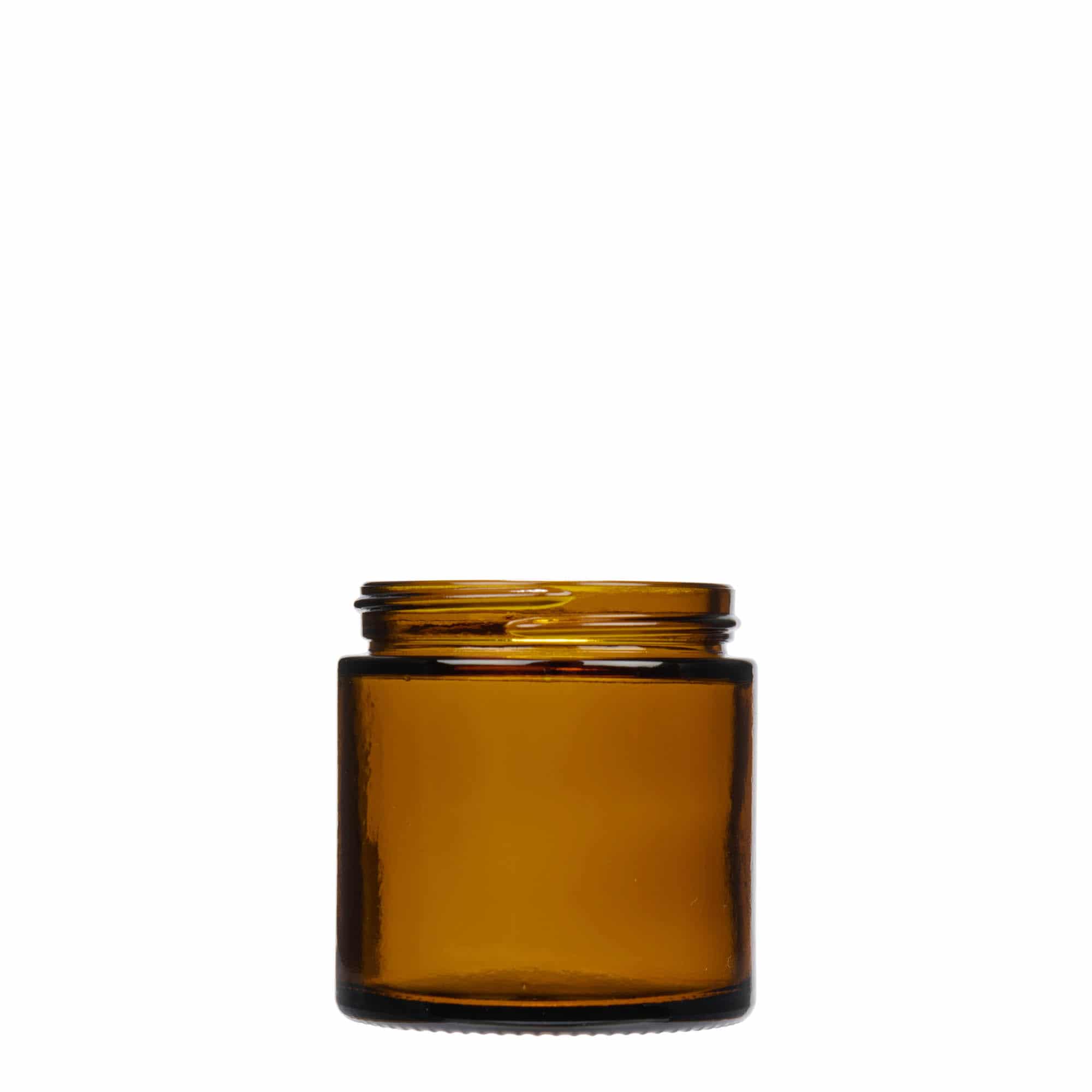 120 ml téglik „Brown Line“, sklený, hnedá farba, hrdlo: skrutkovací uzáver
