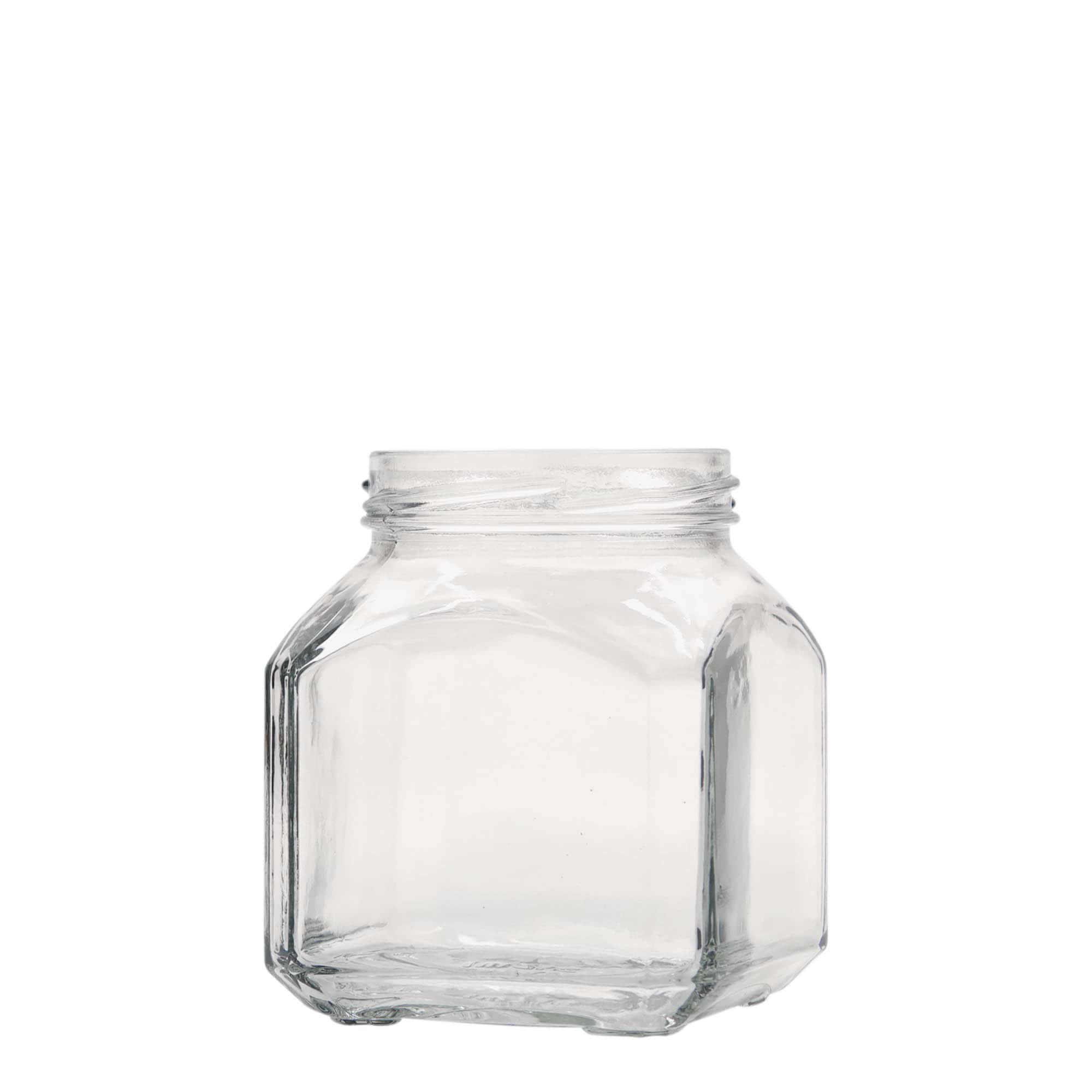 314 ml štvorcová nádoba „Miláno“, hrdlo: Twist-Off (TO 63)