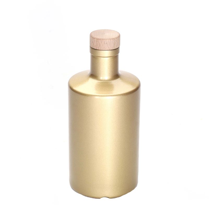 500 ml sklenená fľaša 'Caroline', zlatá, hrdlo: korok 500 ml sklenená fľaša 'Caroline', zlatá, hrdlo: korok