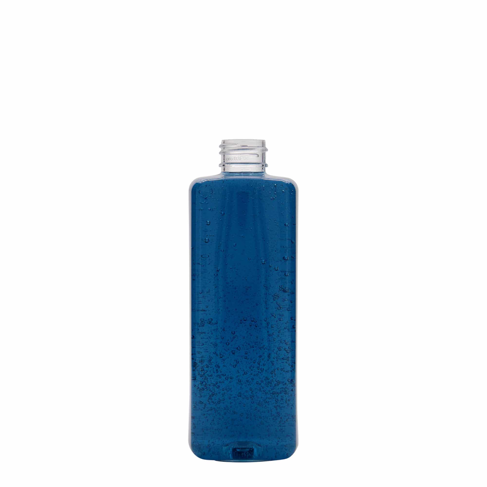 300 ml PET fľaša „Karl“, štvorcová, plast, hrdlo: GPI 24/410