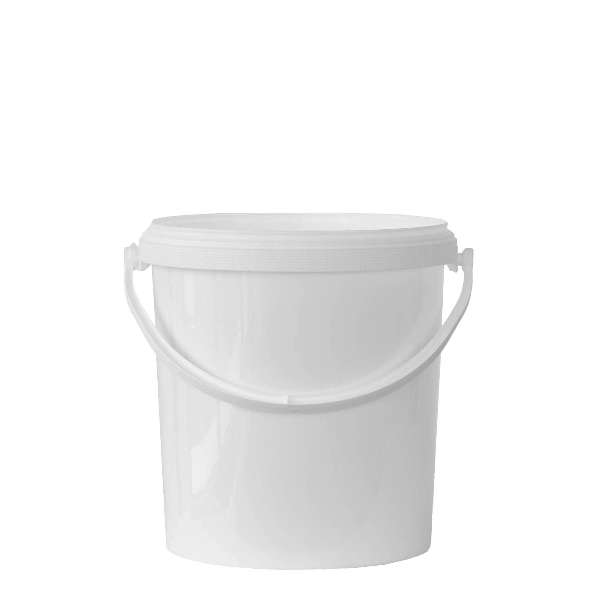 6 l vedro, PP-plast, biele