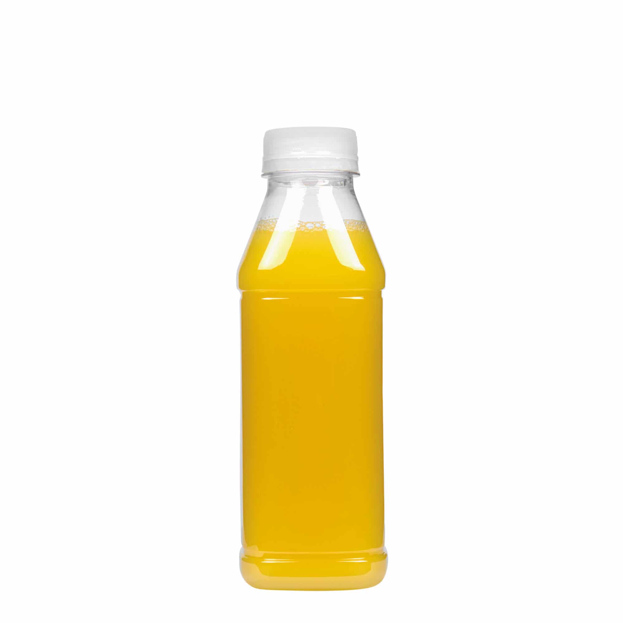 500 ml PET fľaša 'Milk and Juice Carré', štvorcová, plastová, hrdlo: 38 mm