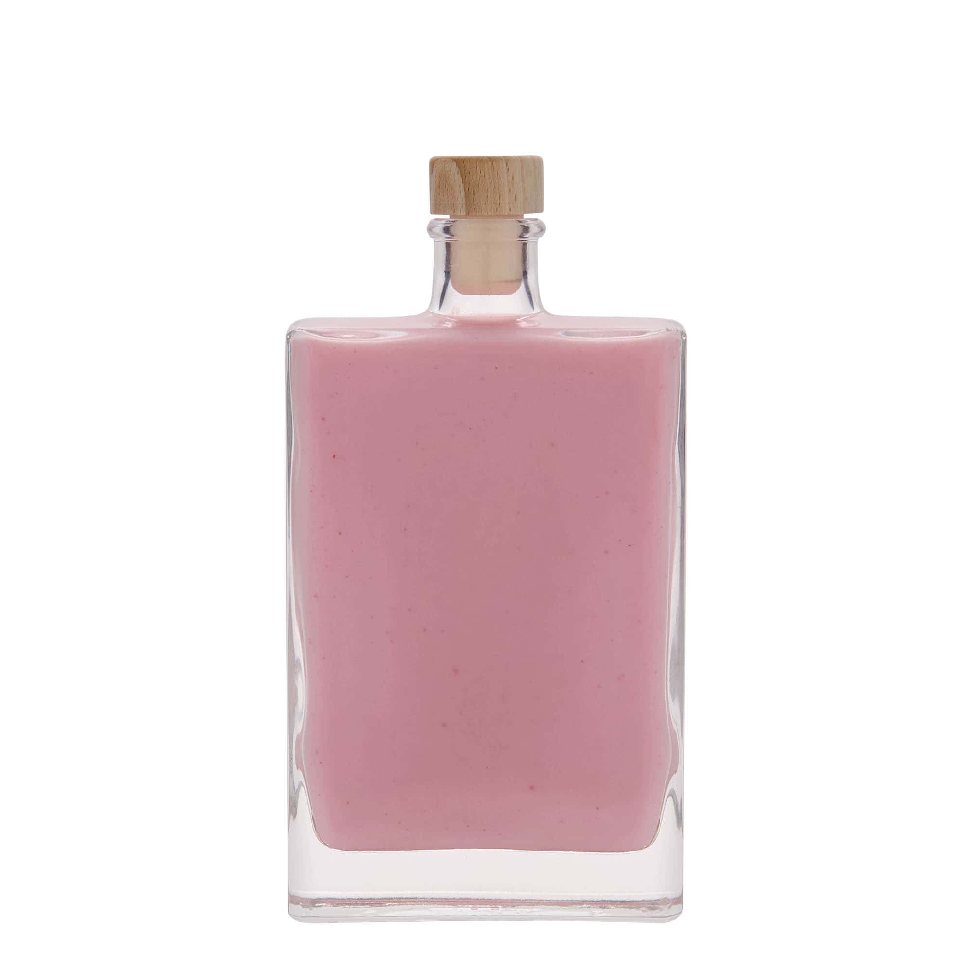 350 ml sklená fľaša „Julia“, obdĺžniková, hrdlo: korok