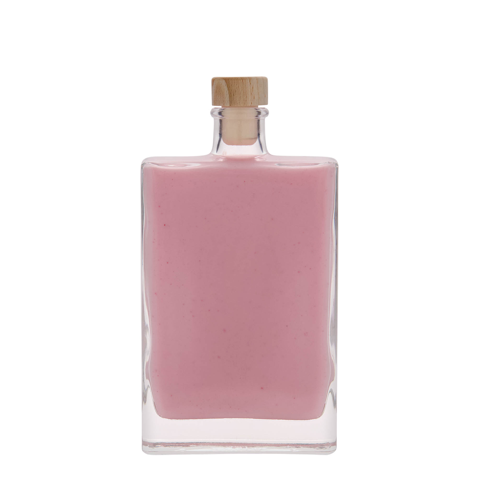 350 ml sklenená fľaša 'Julia', obdĺžniková, hrdlo: korkové