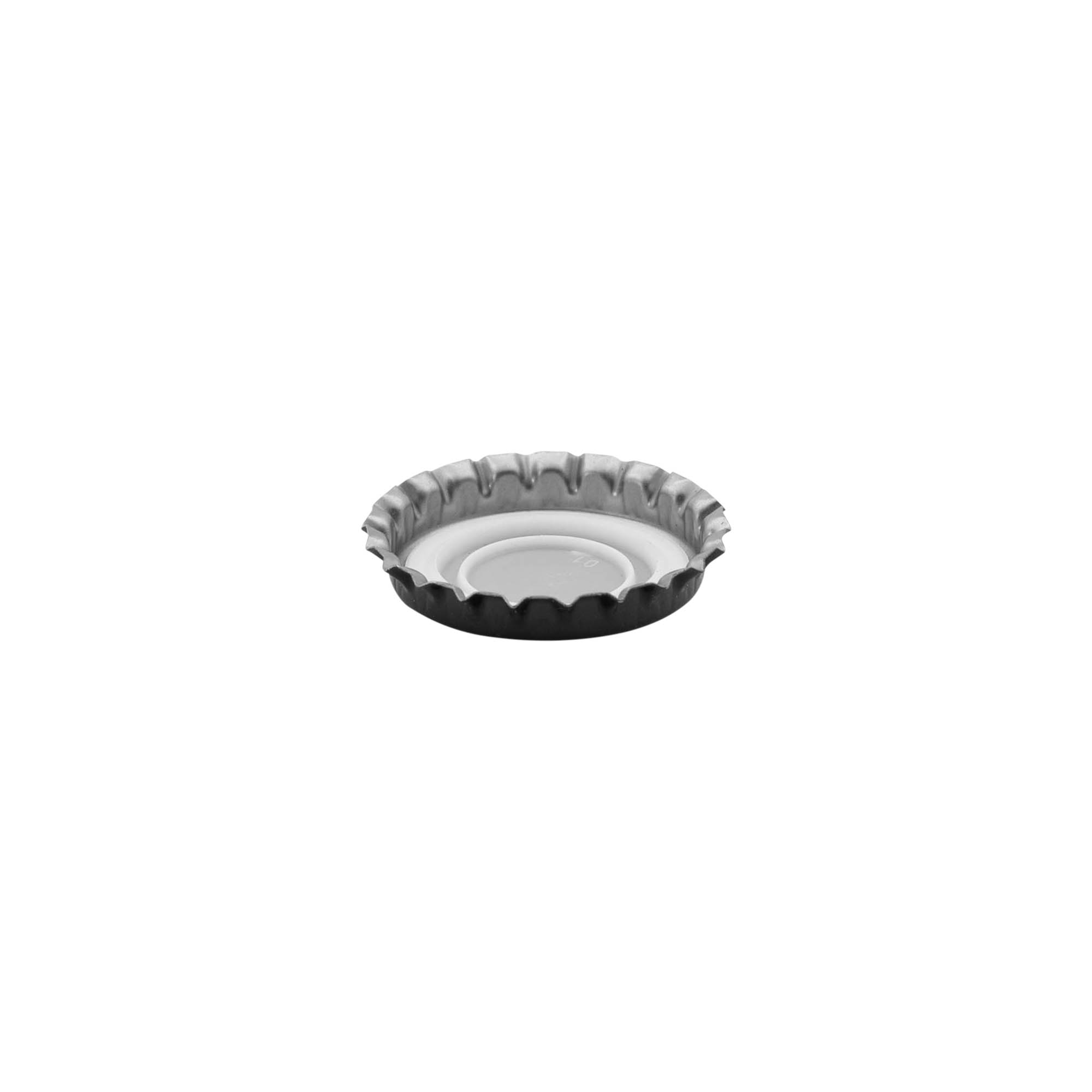 Korunkové uzávery 29 mm, kovové, čierne Korunkové uzávery 29 mm, kovové, čierne