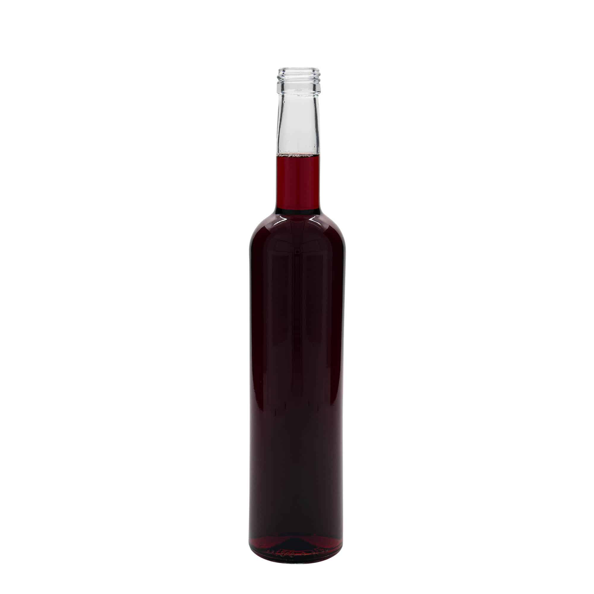 500 ml sklená fľaša „Bordeaux“, hrdlo: PP 28