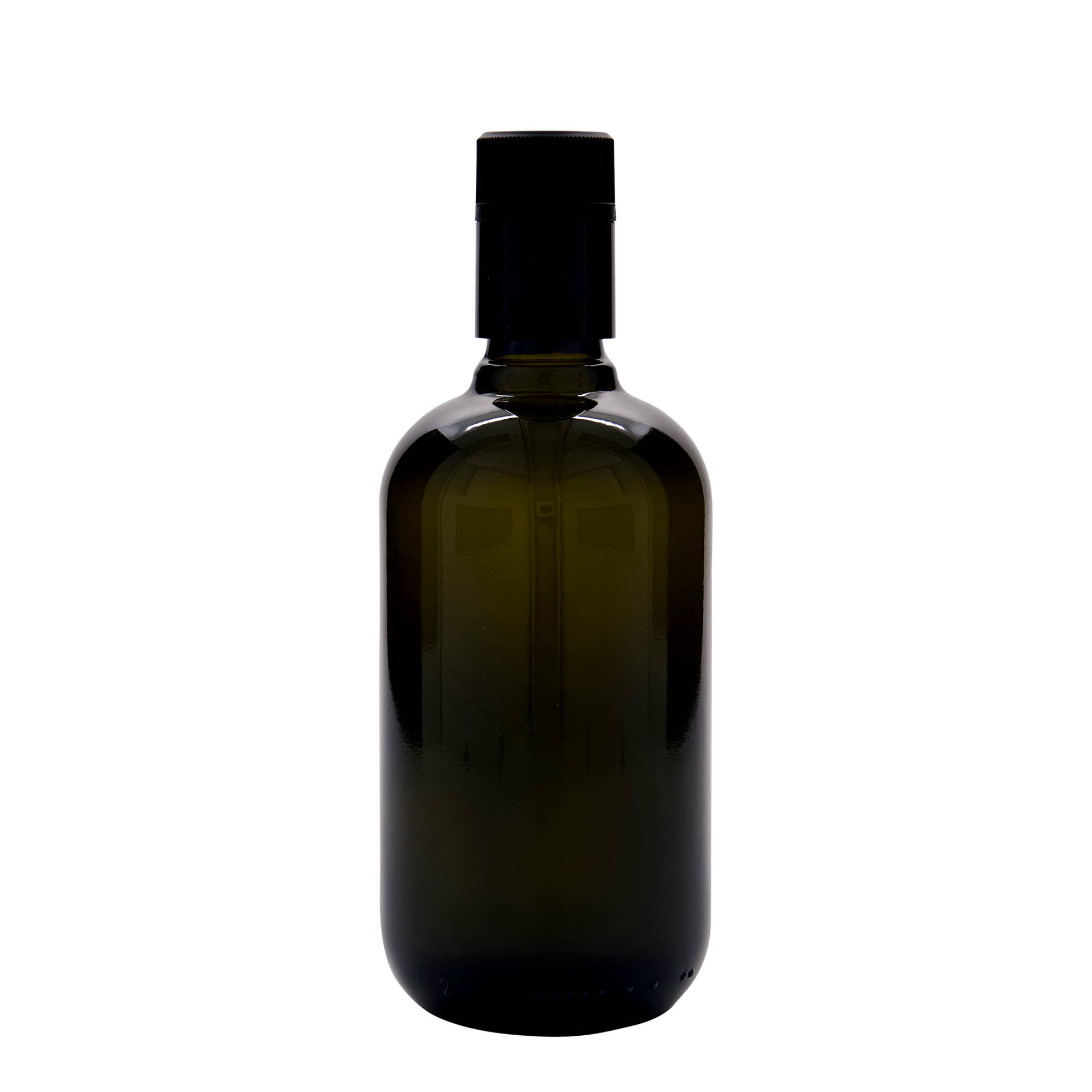 500 ml fľaša na ocot/olej 'Biolio', antikzelené sklo, hrdlo: DOP