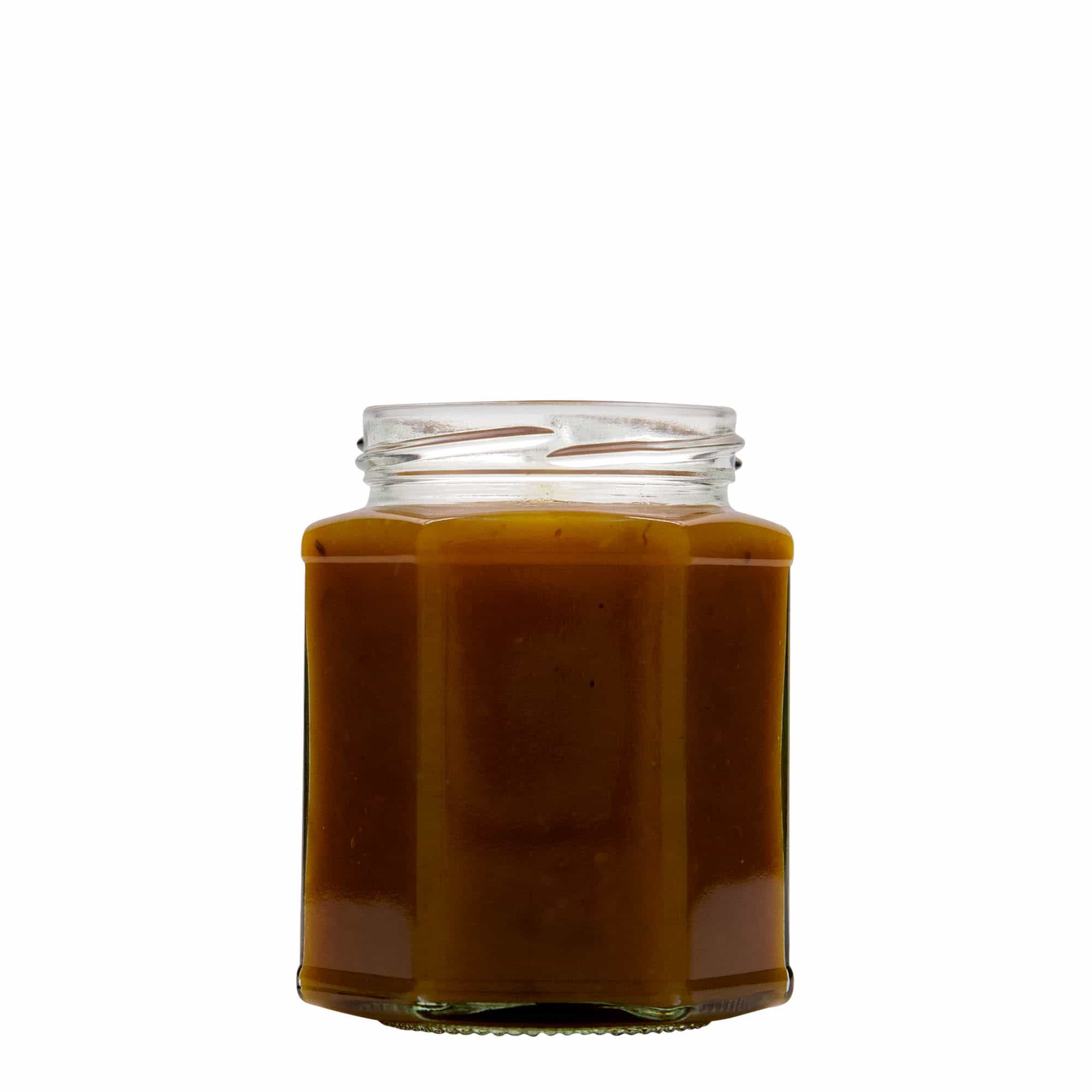 324 ml šesťhranný pohár, hrdlo: twist off (TO 66)