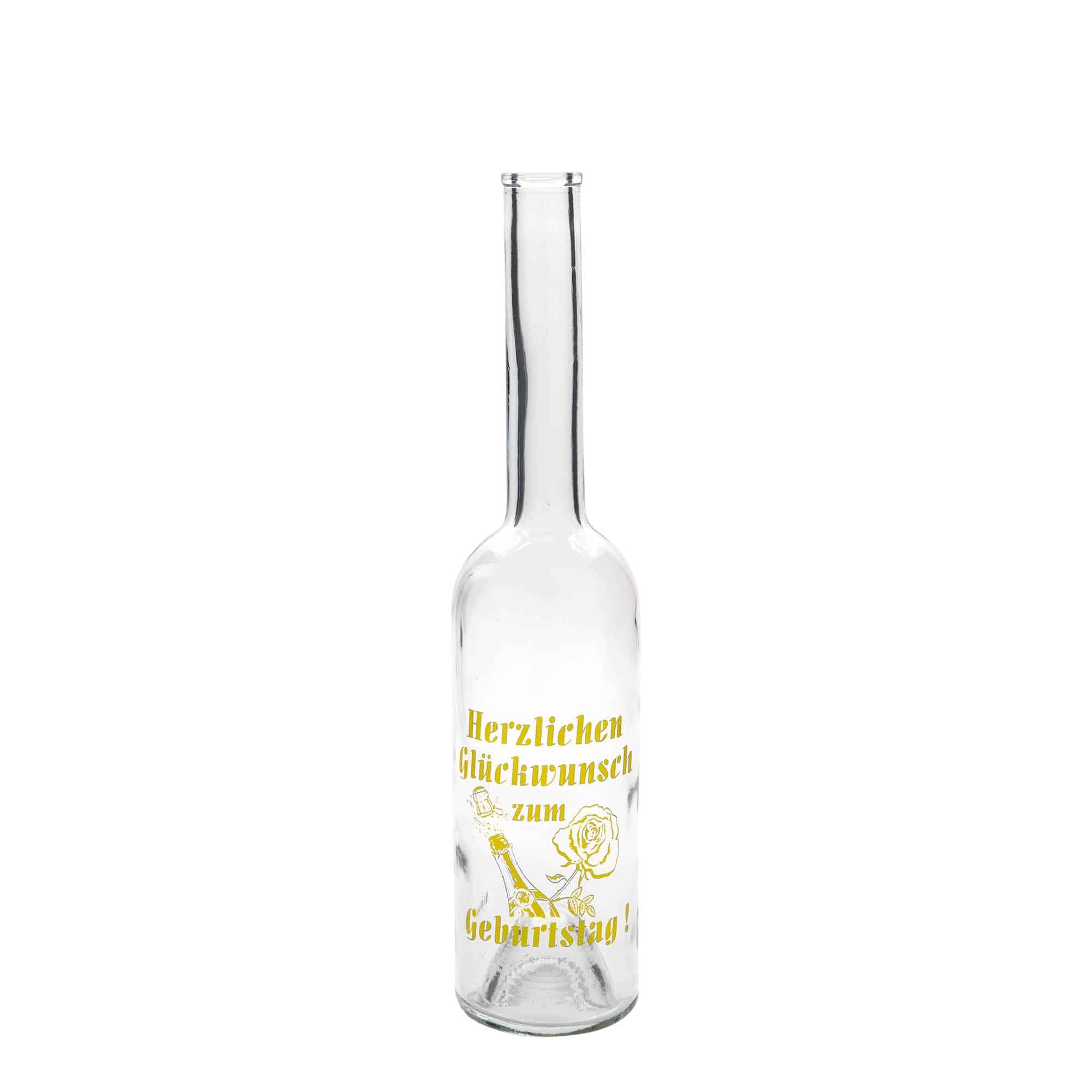 500 ml sklená fľaša Ma x imo s potlačou „Karneval“, hrdlo: korok 500 ml sklená fľaša Ma x imo s potlačou „Karneval“, hrdlo: korok
