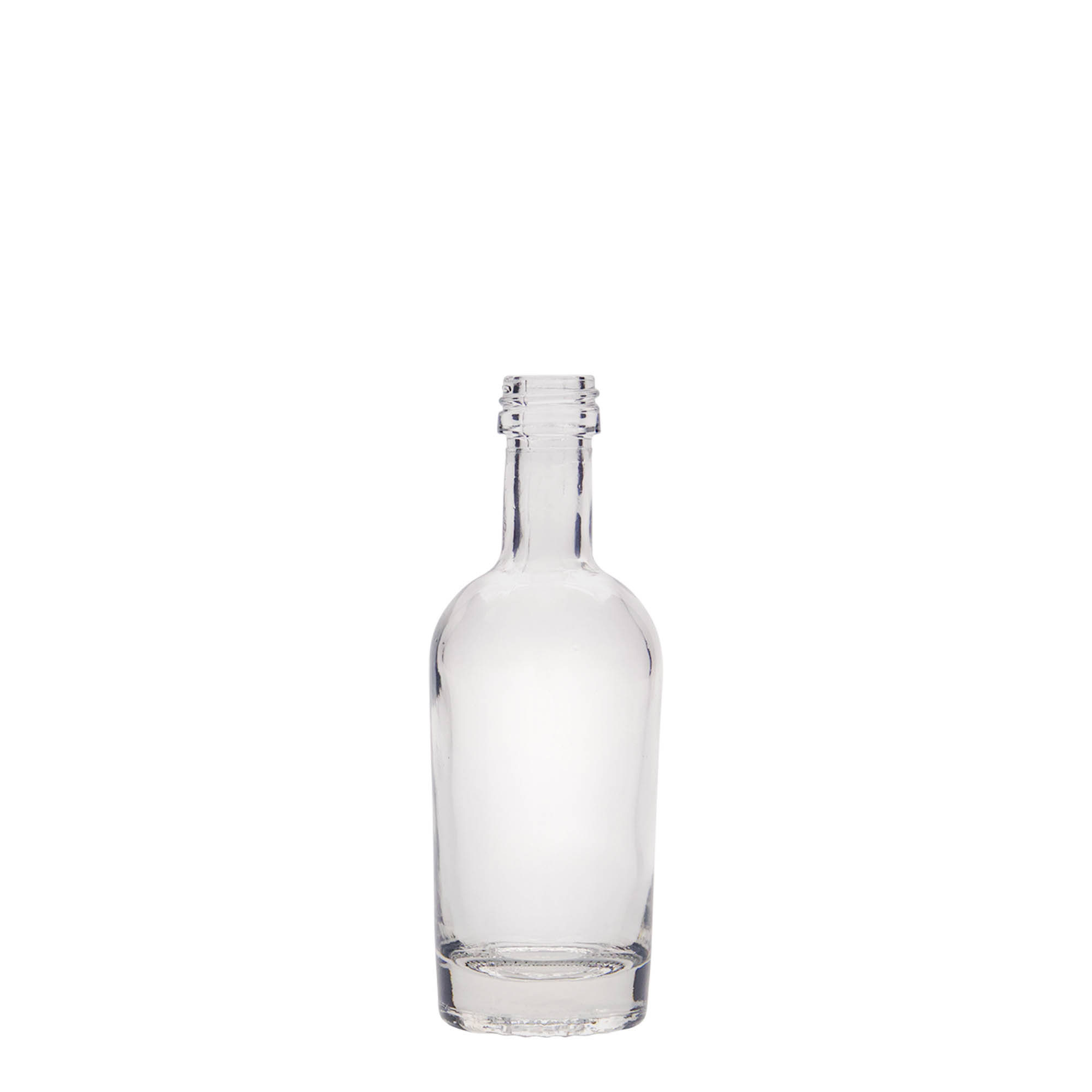 50 ml sklenená fľaša 'Pepe', hrdlo: PP 18 50 ml sklenená fľaša 'Pepe', hrdlo: PP 18
