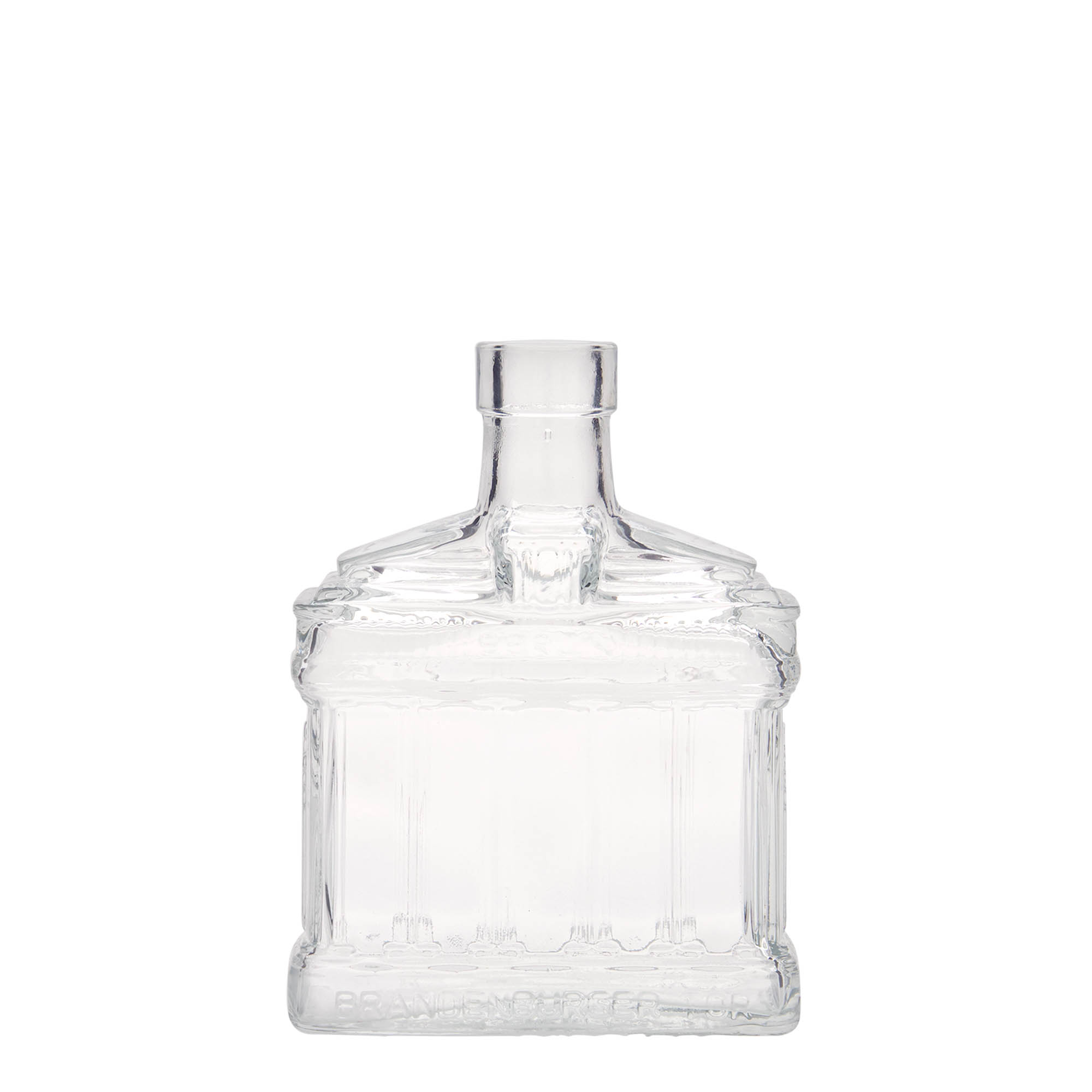 200 ml sklenená fľaša 'Brandenburská brána', hrdlo: korok 200 ml sklenená fľaša 'Brandenburská brána', hrdlo: korok