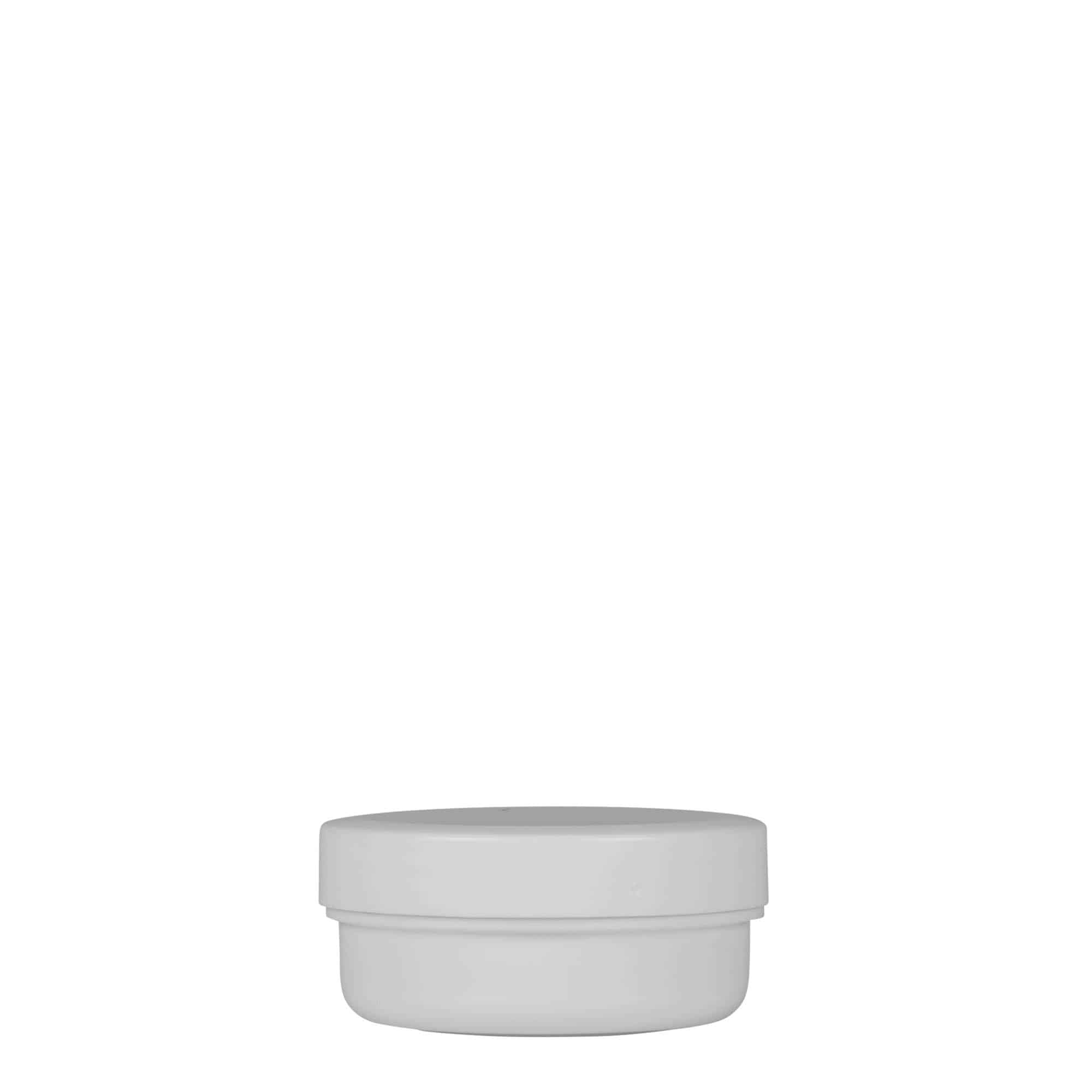 12 ml plastová dóza „White Line“, PP, biela farba, hrdlo: skrutkovací uzáver
