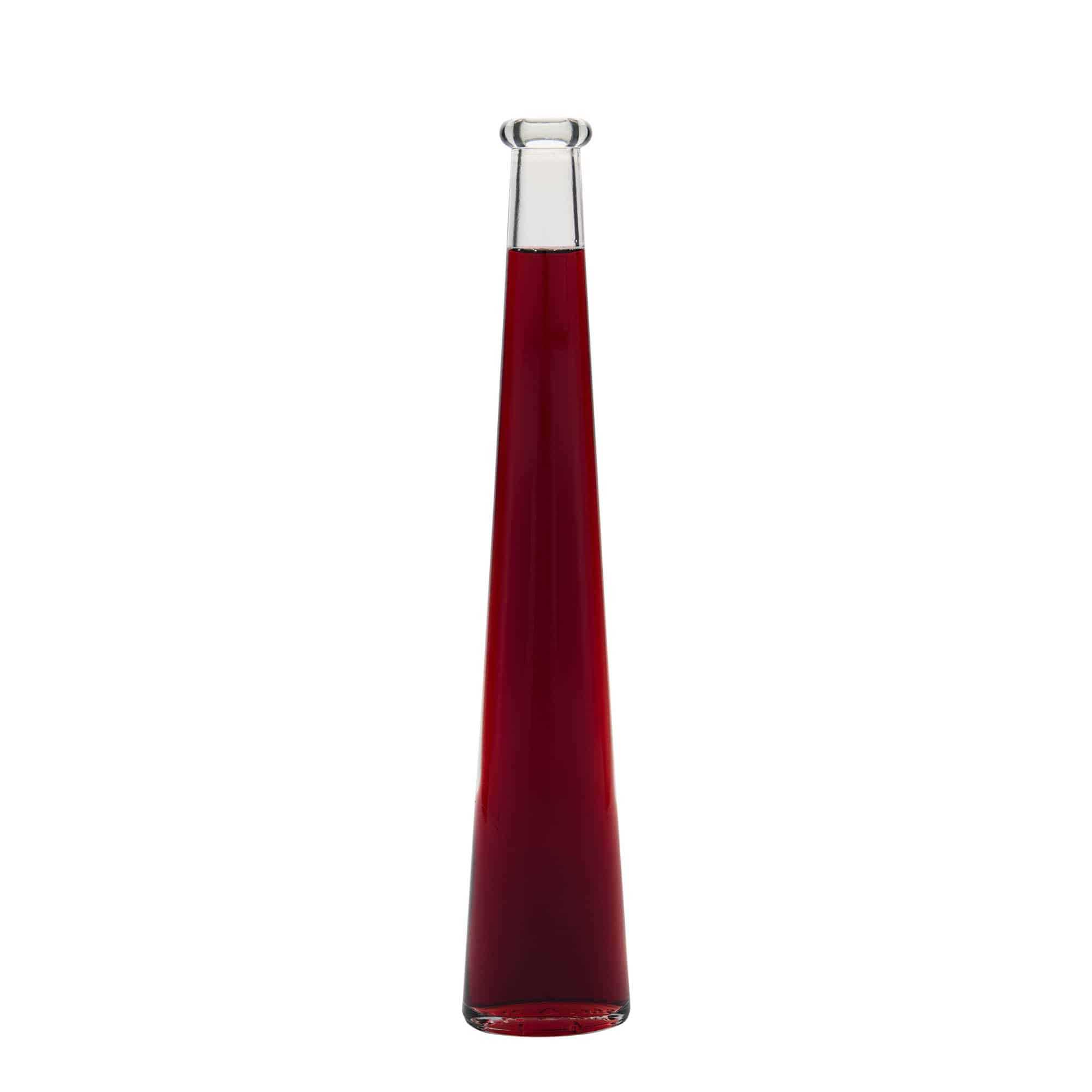 200 ml sklená fľaša „Dama Ovale“, oválna, hrdlo: korok