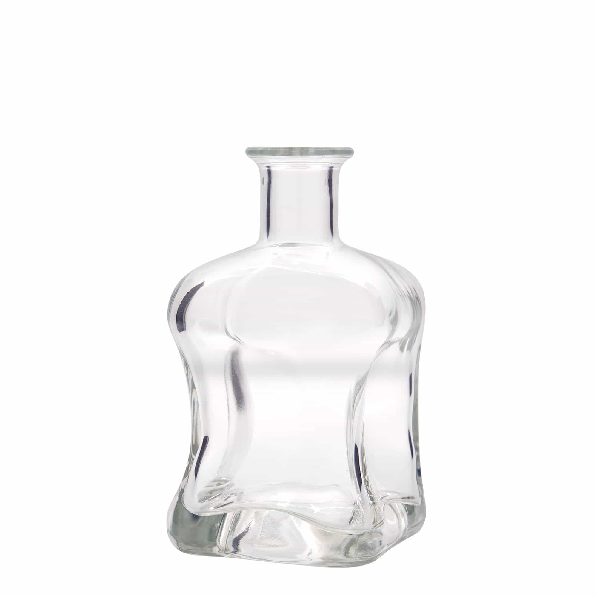500 ml sklená fľaša „Dublin“, štvorcová, hrdlo: korok