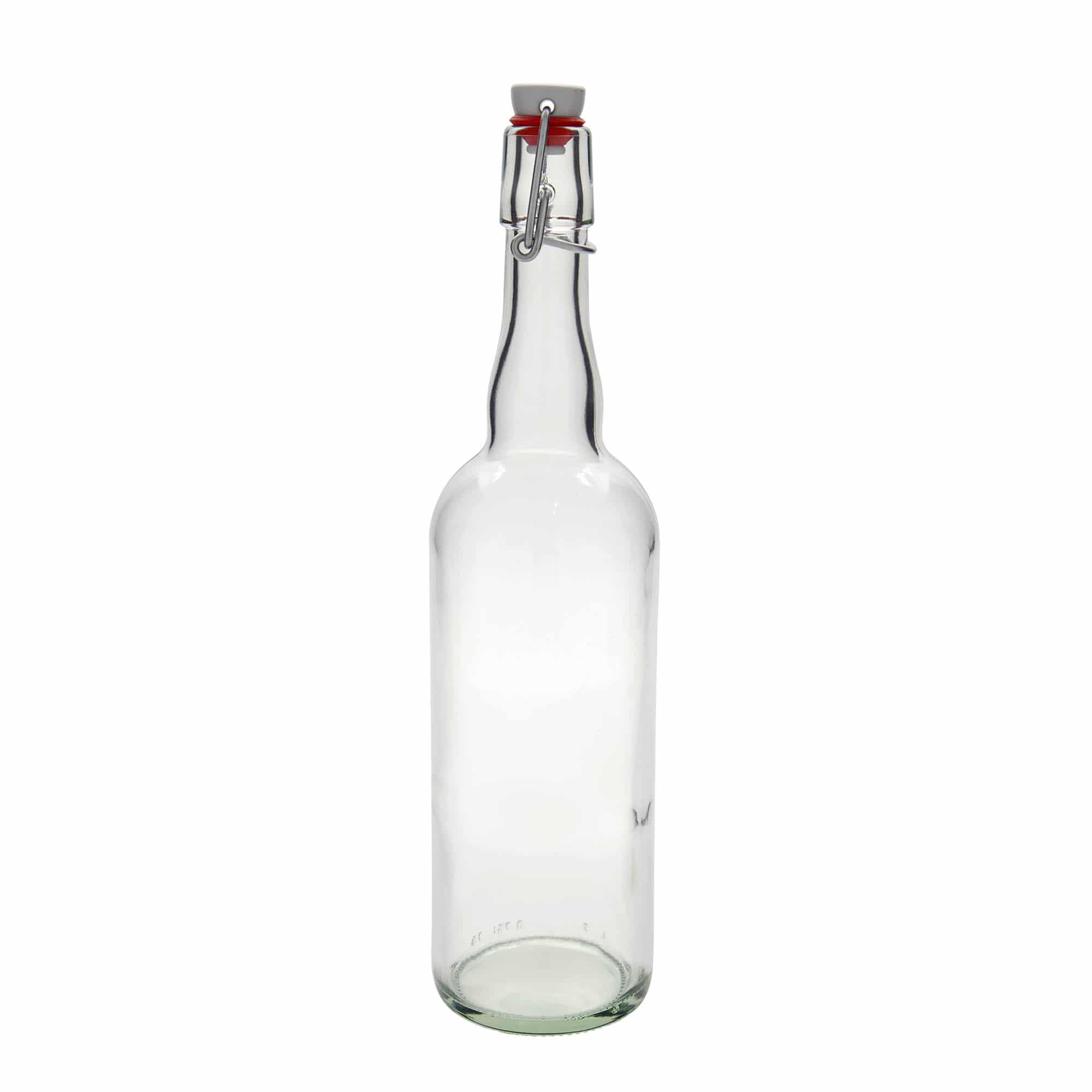 750 ml fľaša na belgické pivo, sklená, hrdlo: strmeňový uzáver