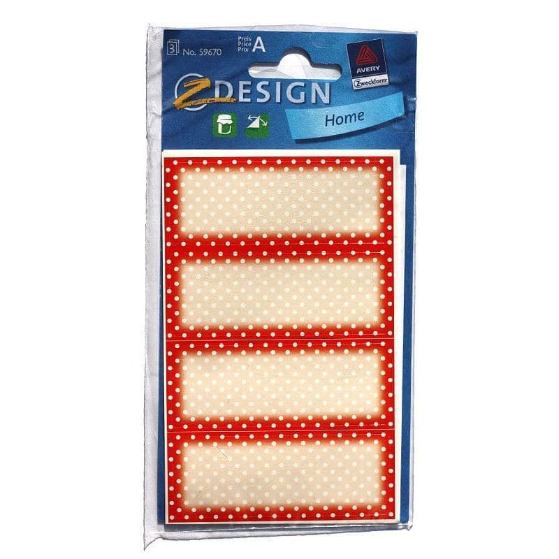 Zweckform etikety „Red Dots“, obdĺžniková, papier, červená farba Zweckform etikety „Red Dots“, obdĺžniková, papier, červená farba