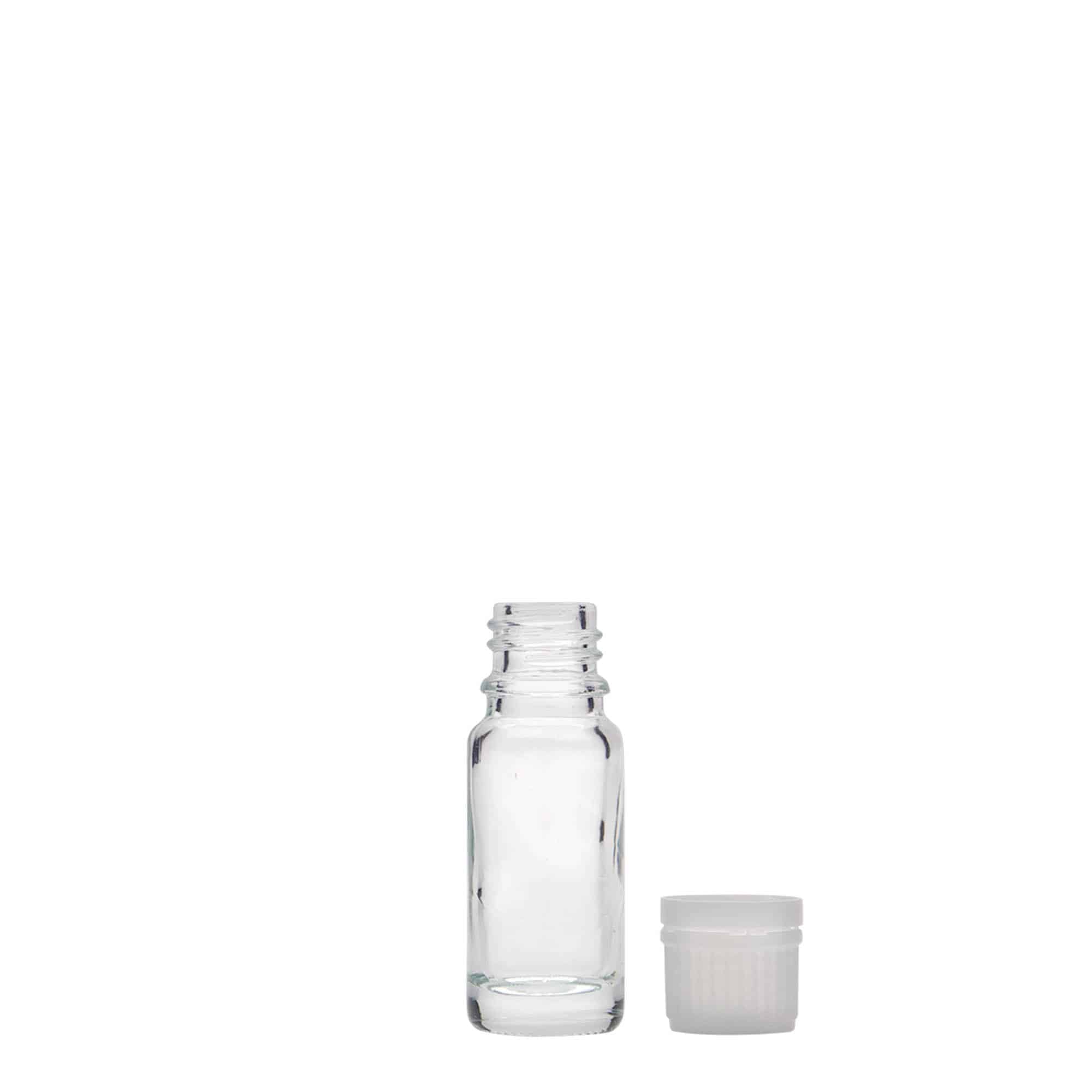 10 ml liekovka, sklená, hrdlo: DIN 18