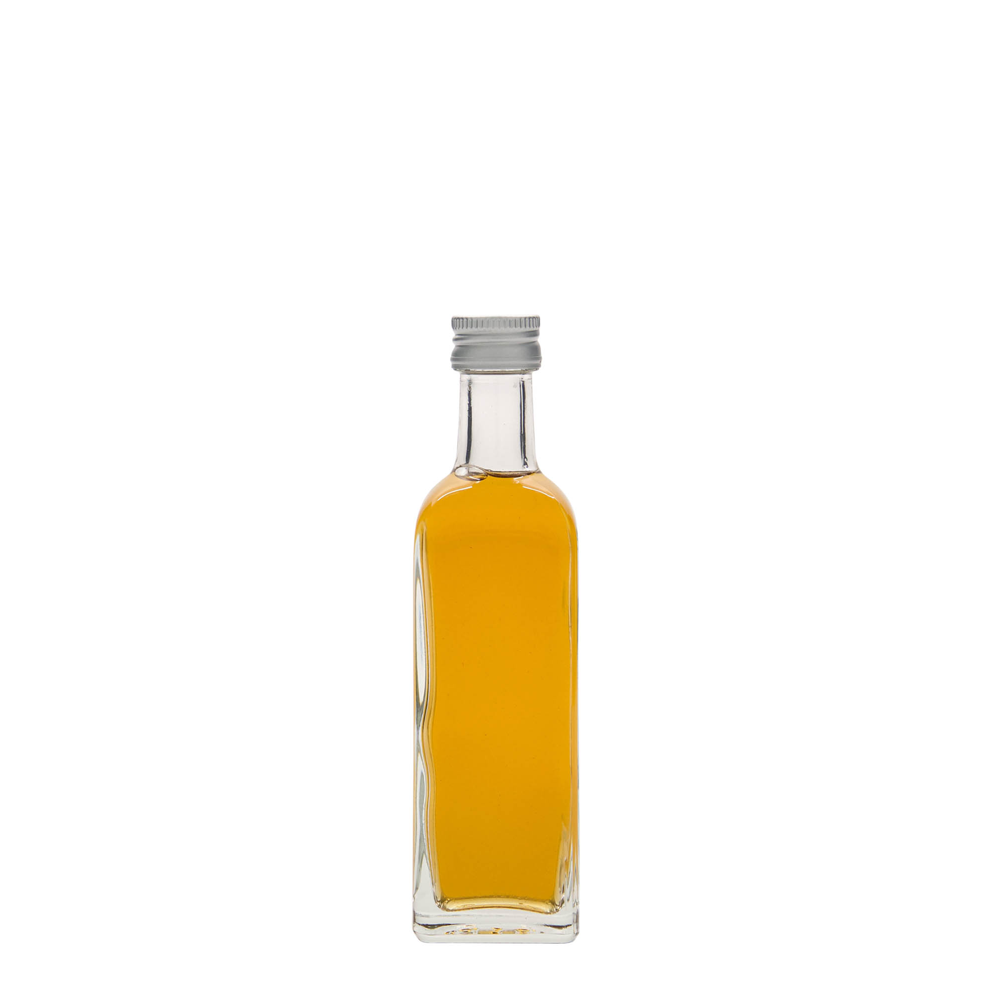 60 ml sklenená fľaša 'Marasca', štvorcová, hrdlo: PP 18 60 ml sklenená fľaša 'Marasca', štvorcová, hrdlo: PP 18