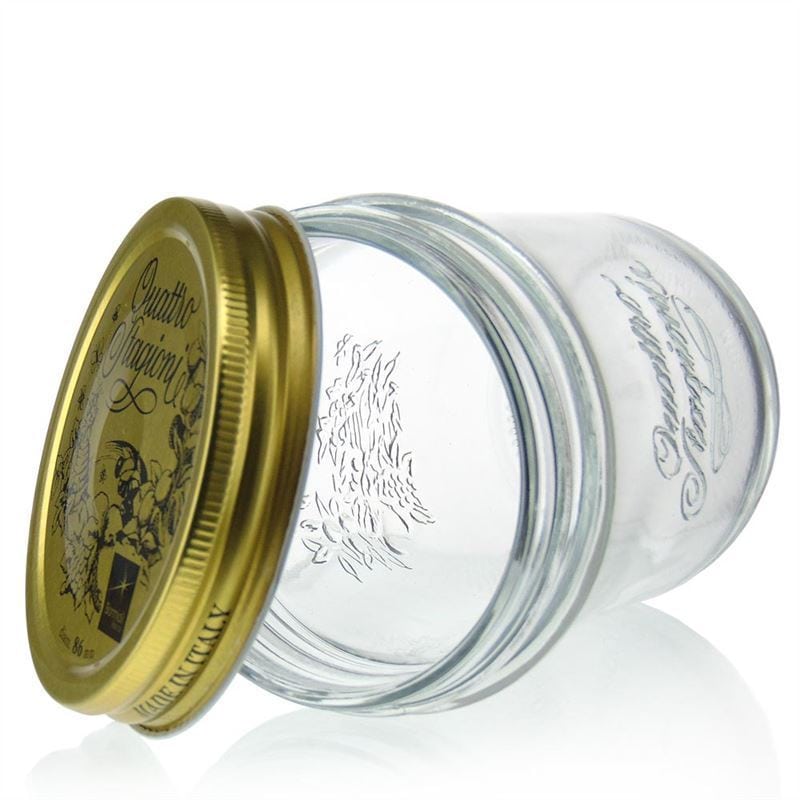 320 ml zaváracie poháre 'Quattro Stagioni', hrdlo: závitové viečko 320 ml zaváracie poháre 'Quattro Stagioni', hrdlo: závitové viečko