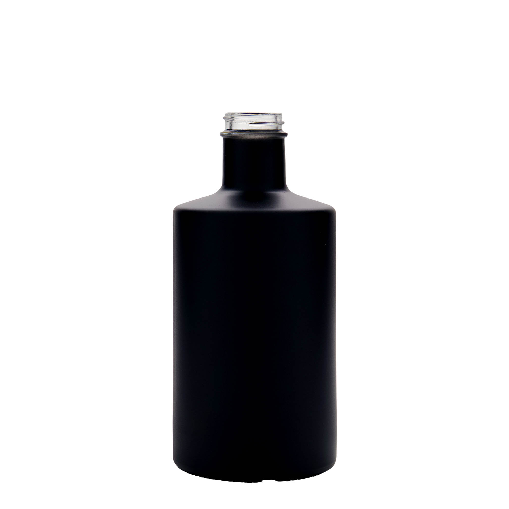 500 ml sklenená fľaša 'Caroline', čierna, hrdlo: GPI 33 500 ml sklenená fľaša 'Caroline', čierna, hrdlo: GPI 33