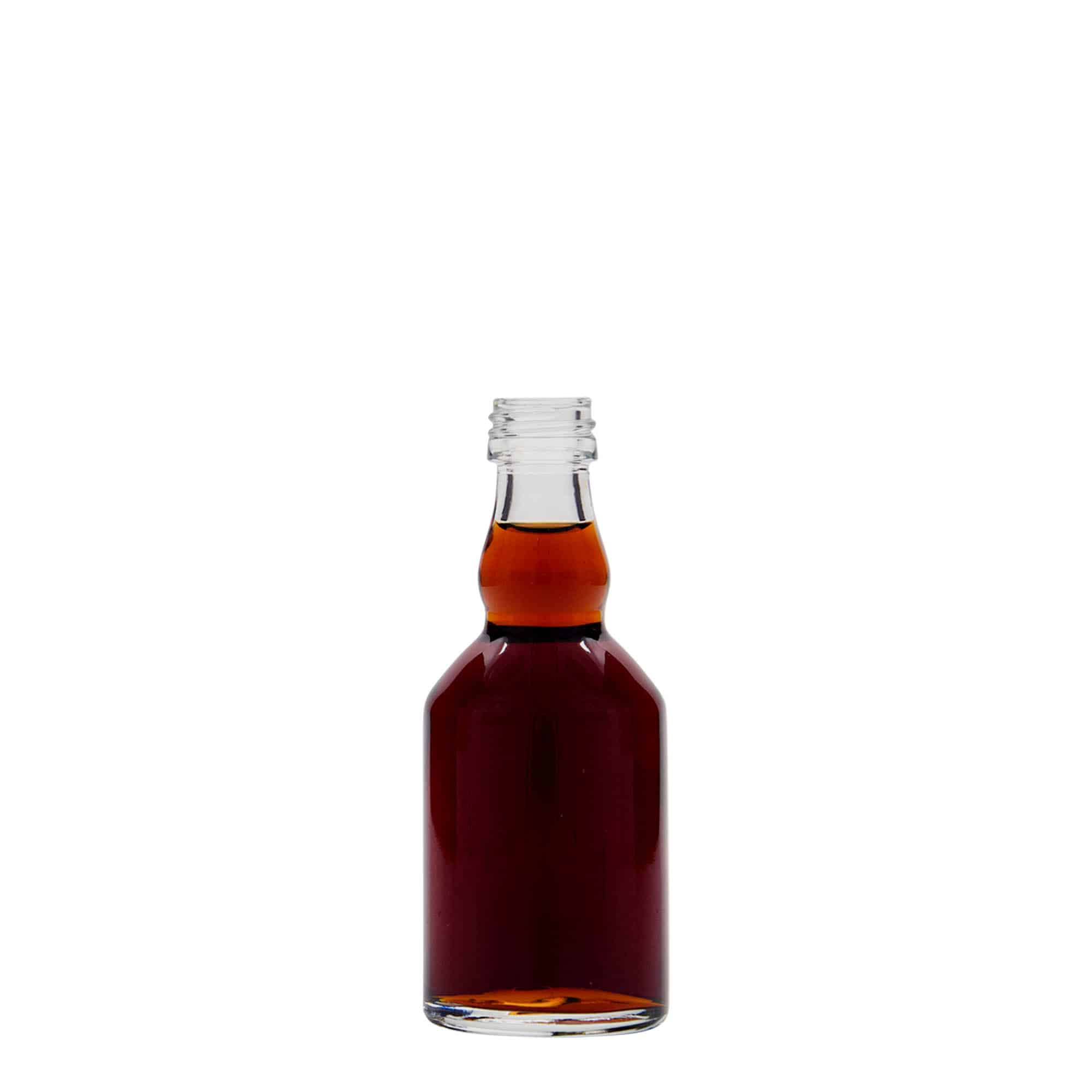 50 ml sklená fľaša „Georgio“, hrdlo: PP 18