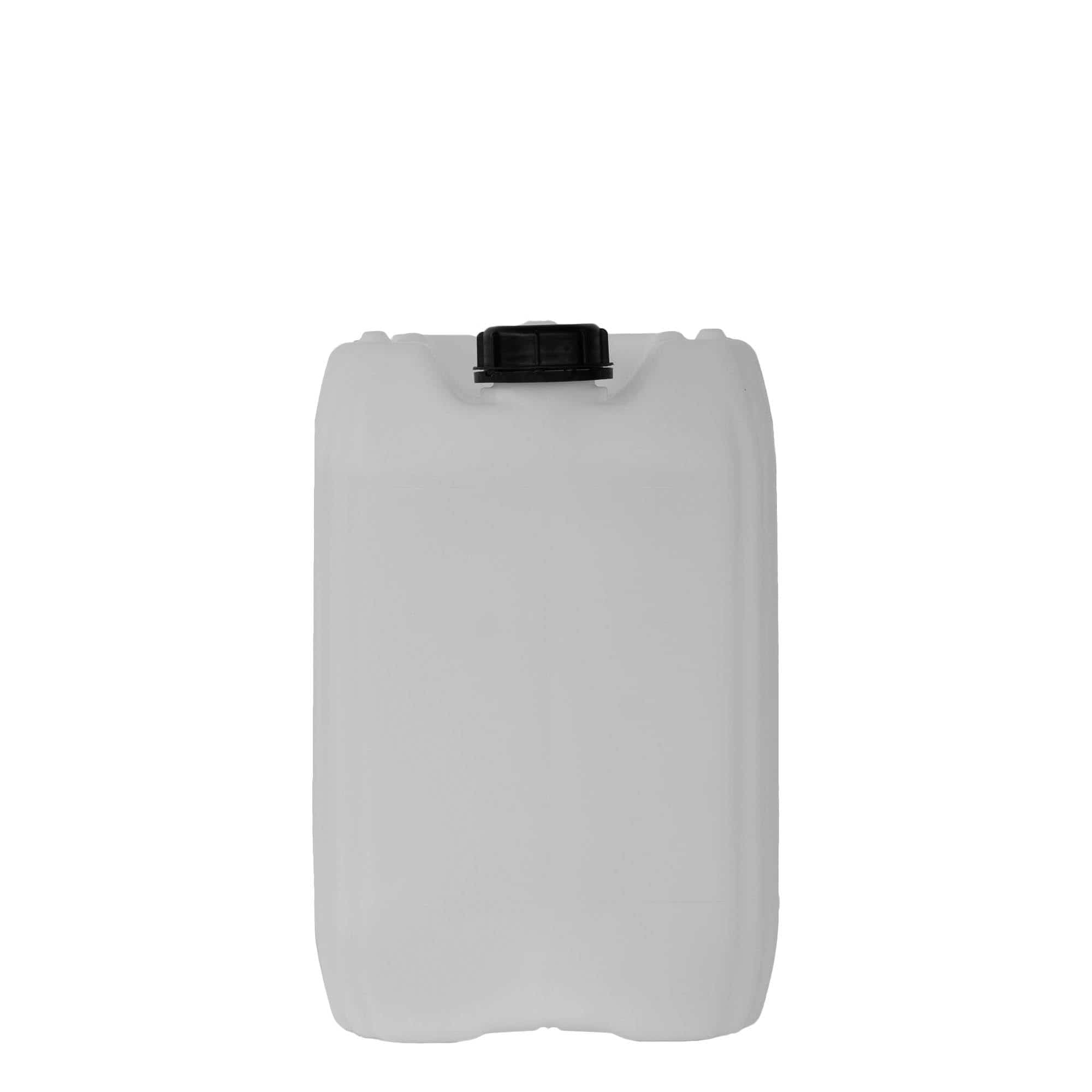 20 l kanister, obdĺžniková, HDPE plast, prírodná farba, hrdlo: ND 60