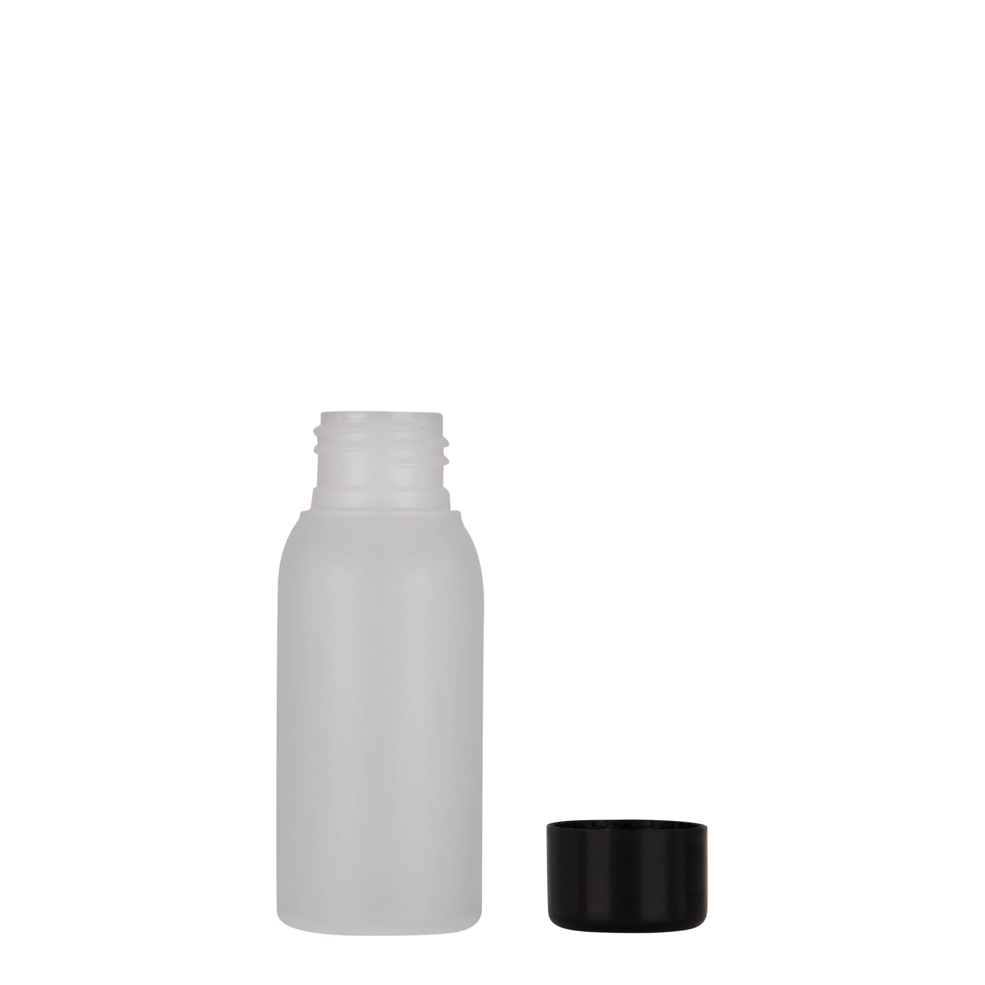 50 ml plastová fľaša 'Tuffy', HDPE, prírodná, hrdlo: 24/410