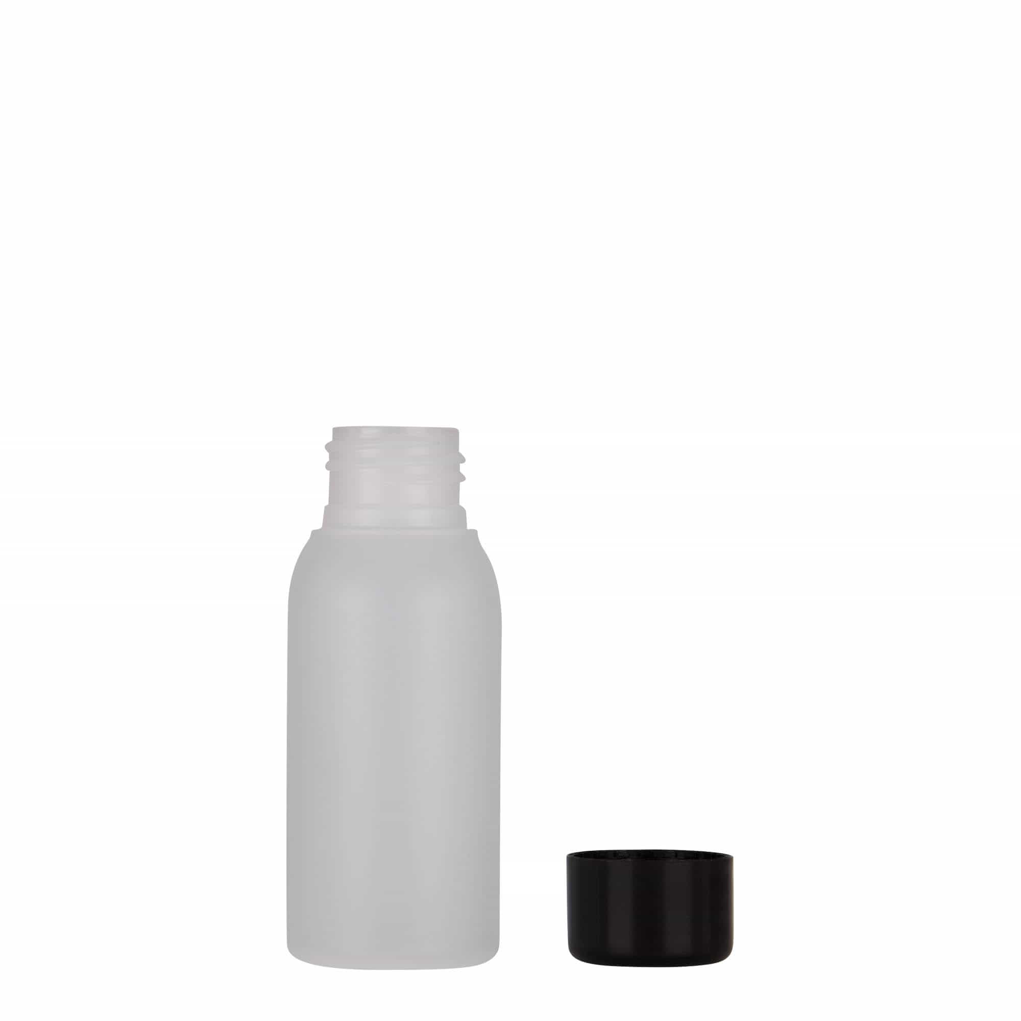 50 ml plastová fľaša 'Tuffy', HDPE, prírodná, hrdlo: 24/410