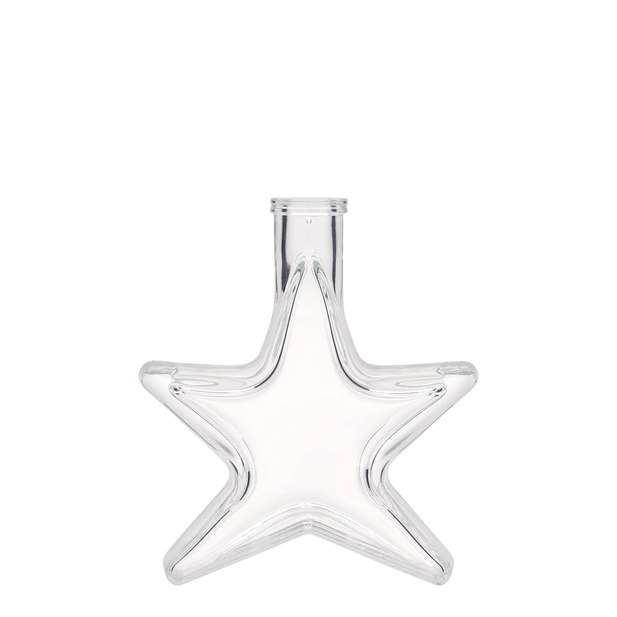 100 ml sklenená fľaša 'Hviezda', hrdlo: korok 100 ml sklenená fľaša 'Hviezda', hrdlo: korok