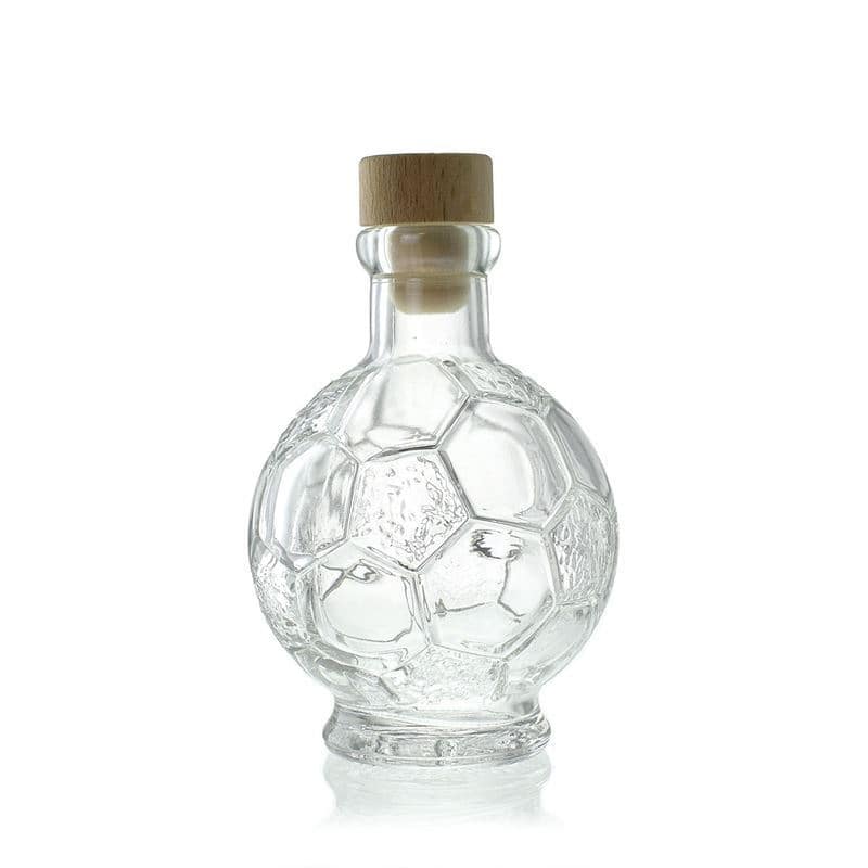 200 ml sklená fľaša „Futbal“, hrdlo: korok 200 ml sklená fľaša „Futbal“, hrdlo: korok