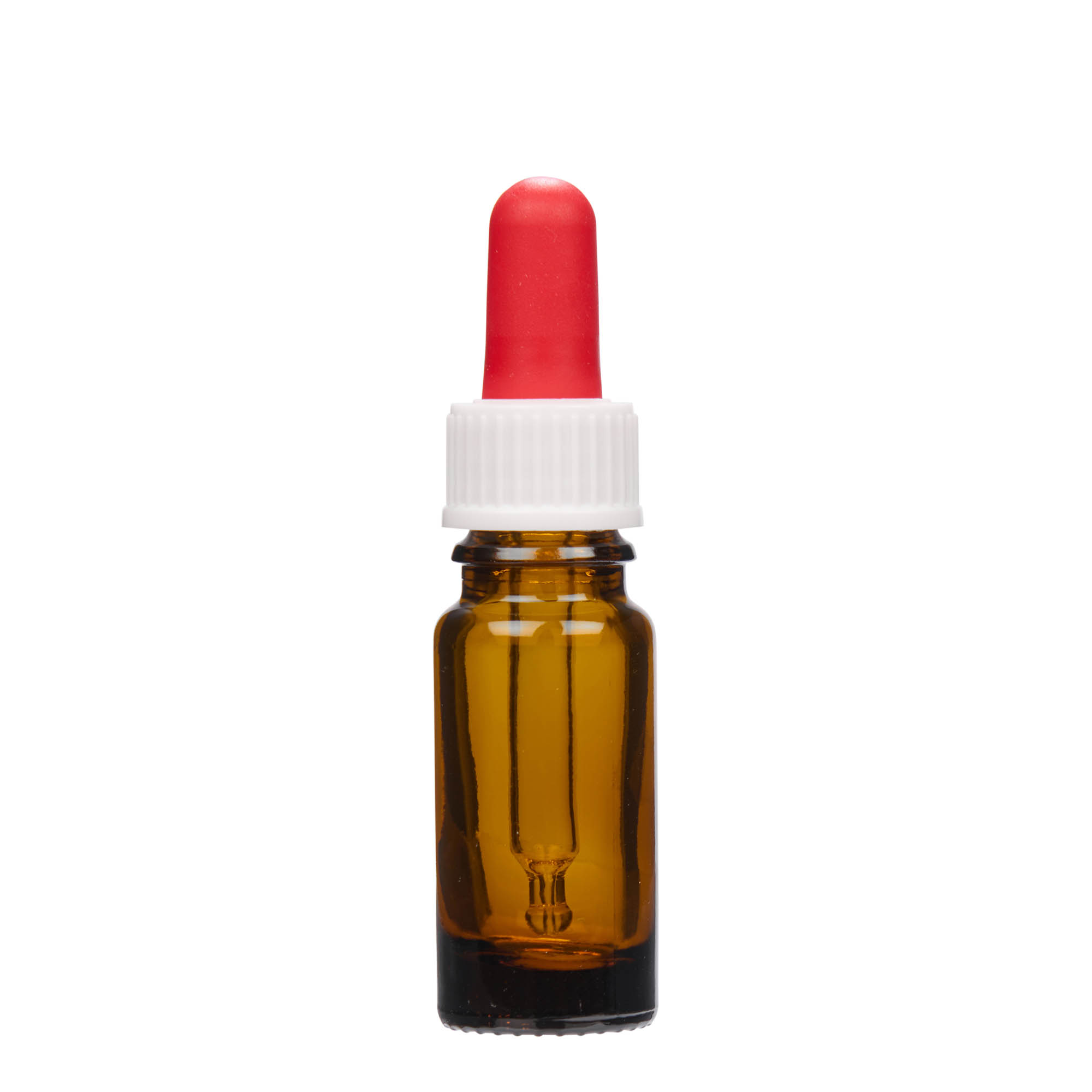 10 ml liekovka s pipetou, sklo, hnedá, hrdlo: DIN 18 10 ml liekovka s pipetou, sklo, hnedá, hrdlo: DIN 18