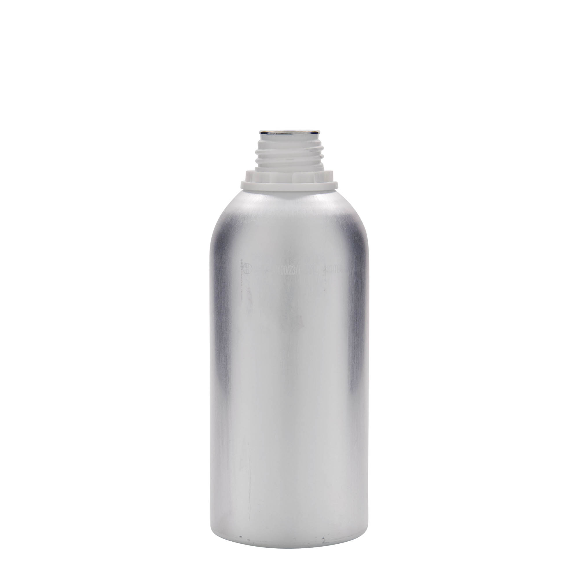 625 ml hliníková fľaša, kov, strieborná, hrdlo: DIN 32
