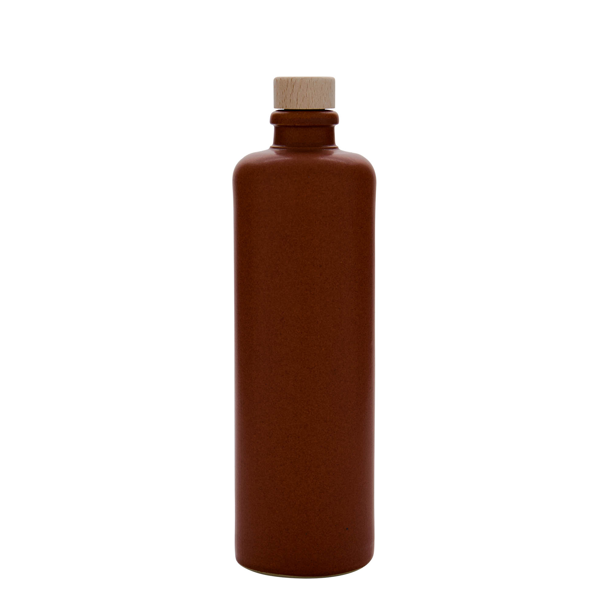 500 ml hlinený džbán, kamenina, červeno-hnedý, hrdlo: korok
