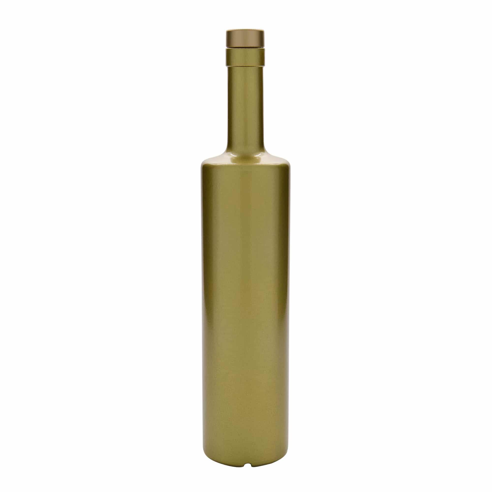 700 ml sklená fľaša „Centurio“, zlatá farba, hrdlo: korok