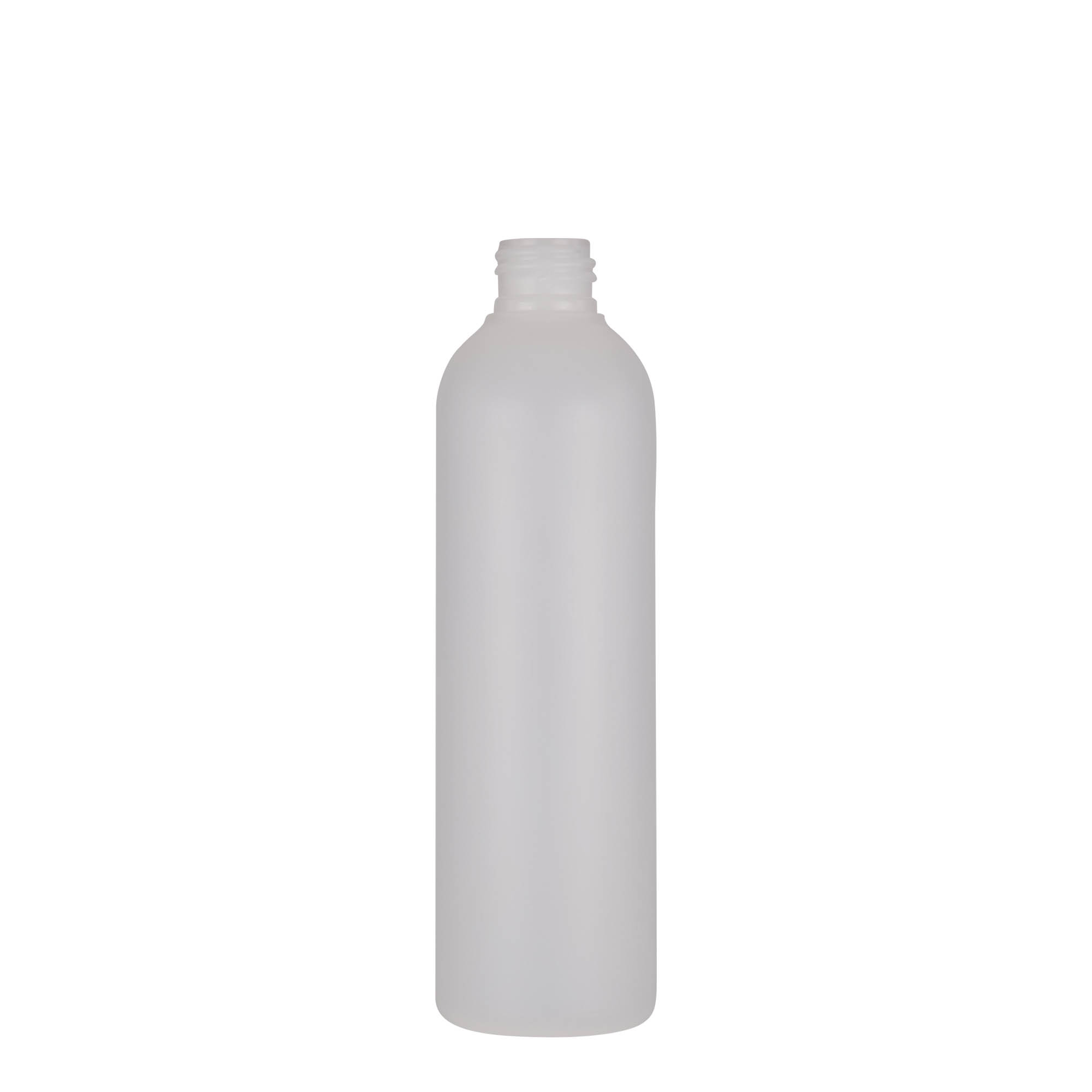 250 ml plastová fľaša 'Tuffy', HDPE, prírodná, hrdlo: 24/410
