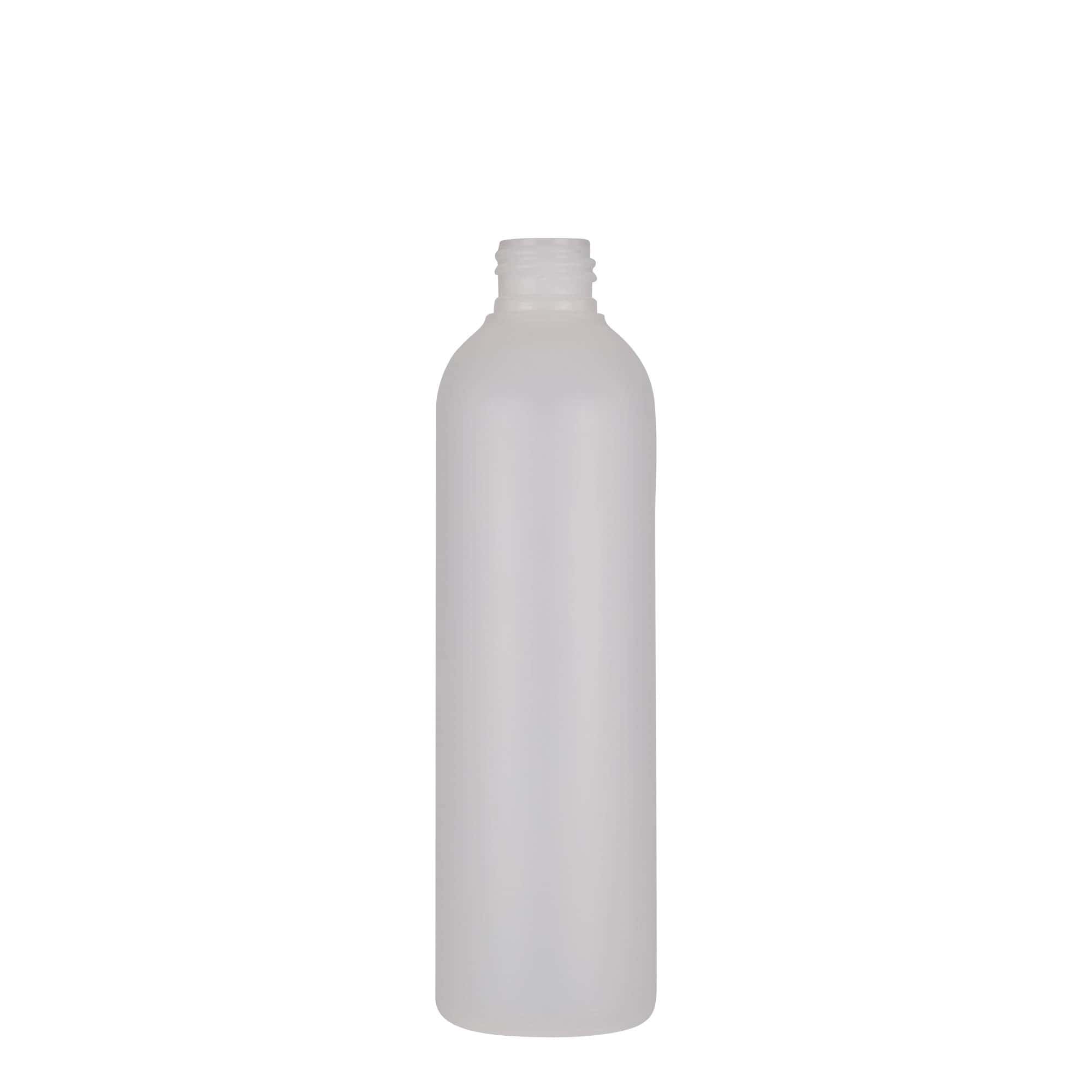 250 ml plastová fľaša 'Tuffy', HDPE, prírodná, hrdlo: 24/410