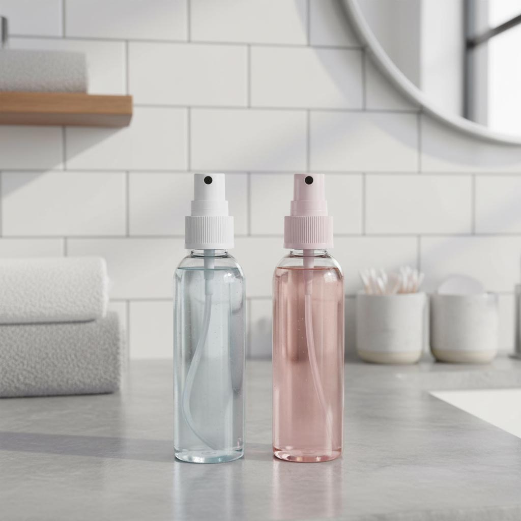 Skrutkovací uzáver s rozprašovačom, PP plast, čierny, pre hrdlo: 24/410