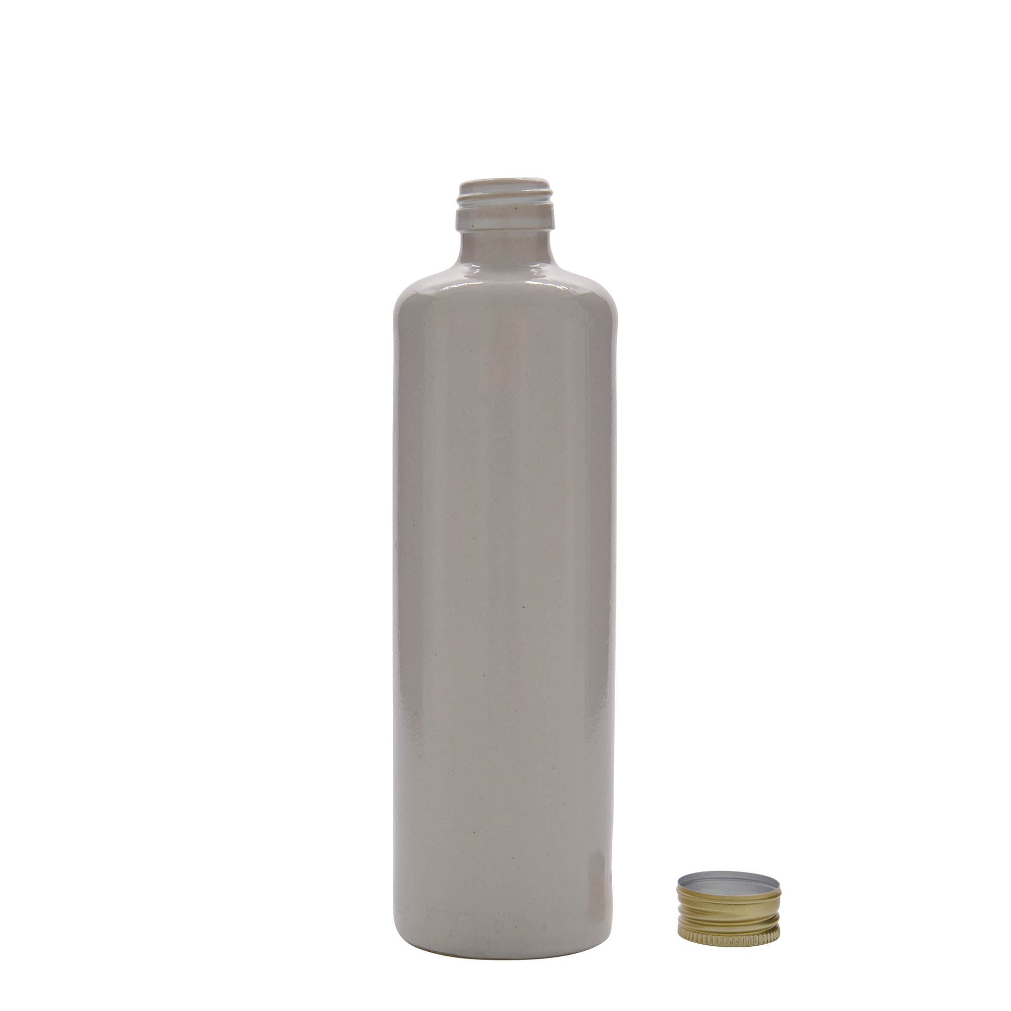 500 ml hlinený džbán, kamenina, biely, hrdlo: PP 31,5