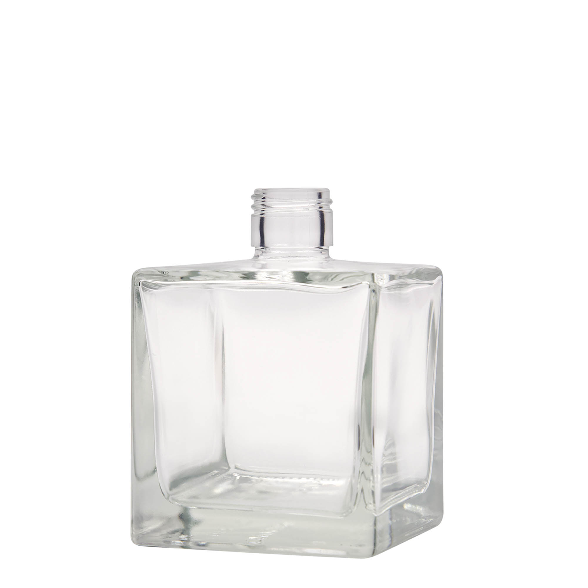 500 ml sklenená fľaša 'Cube', štvorcová, hrdlo: PP 31,5