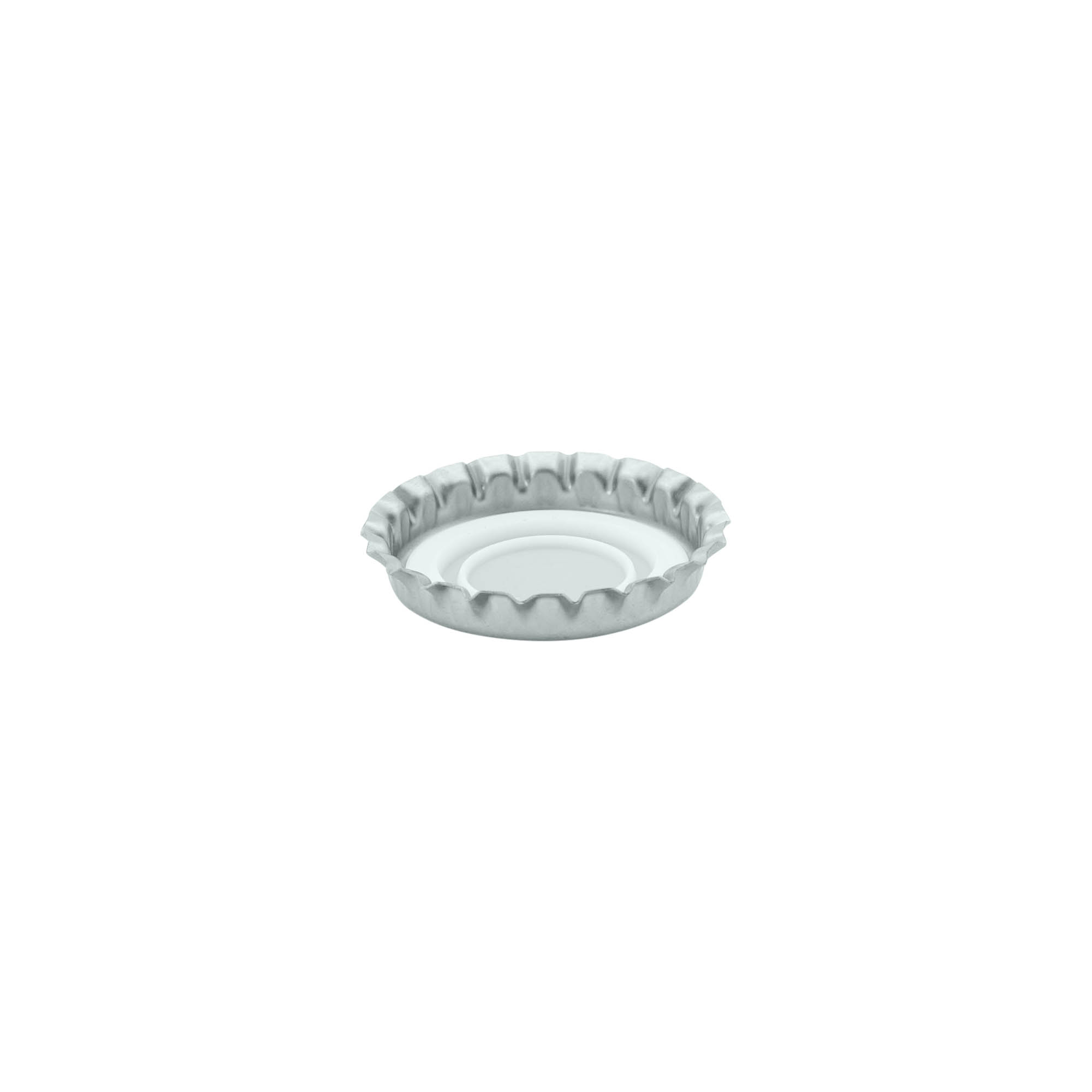 Korunkové uzávery 29 mm, kov, strieborná Korunkové uzávery 29 mm, kov, strieborná