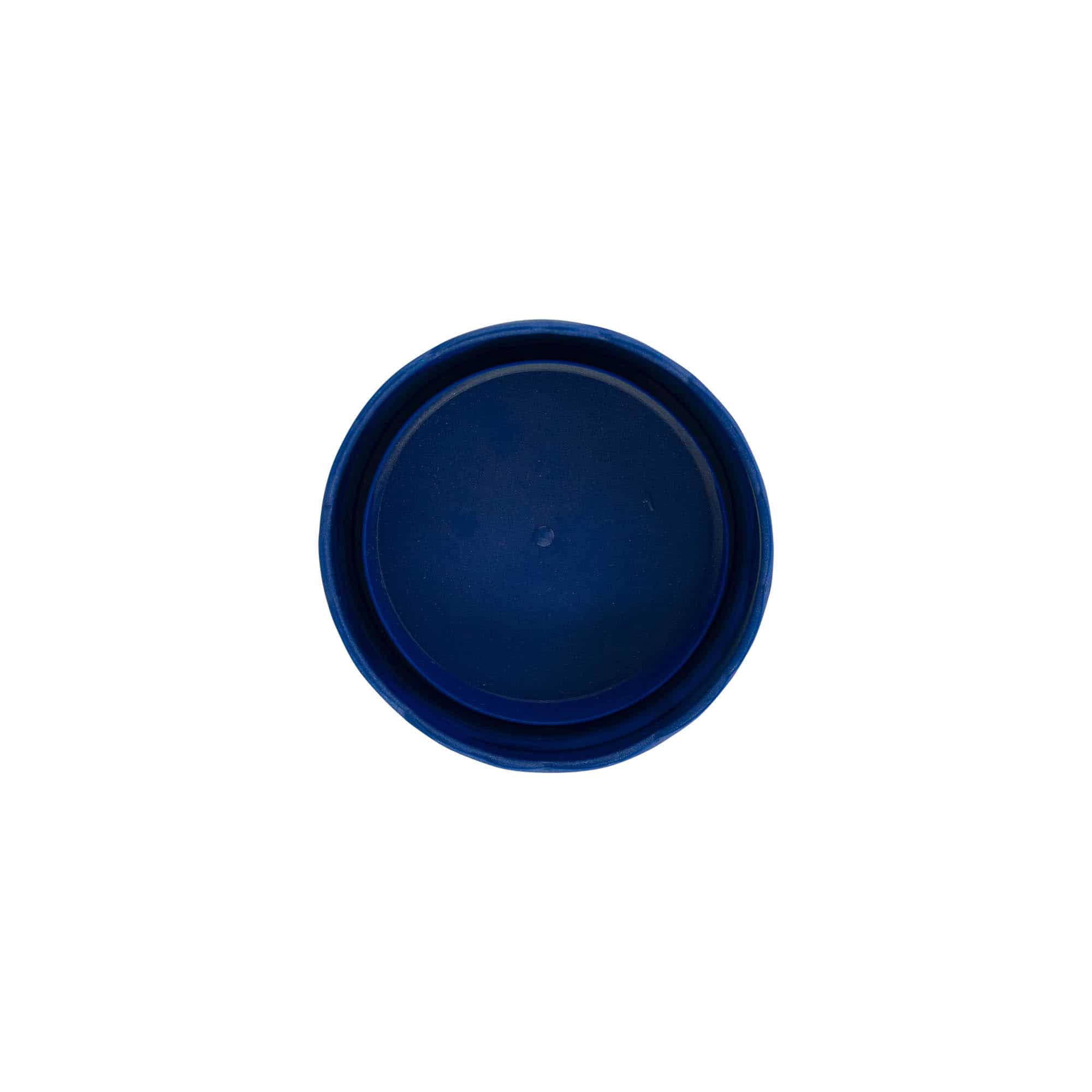 Nasadzovacie veko pre keramický hrniec s úzkym hrdlom, HDPE plast, modrá farba