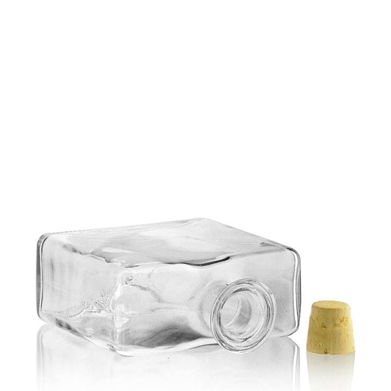 500 ml sklená fľaša „Julia“, obdĺžniková, hrdlo: korok