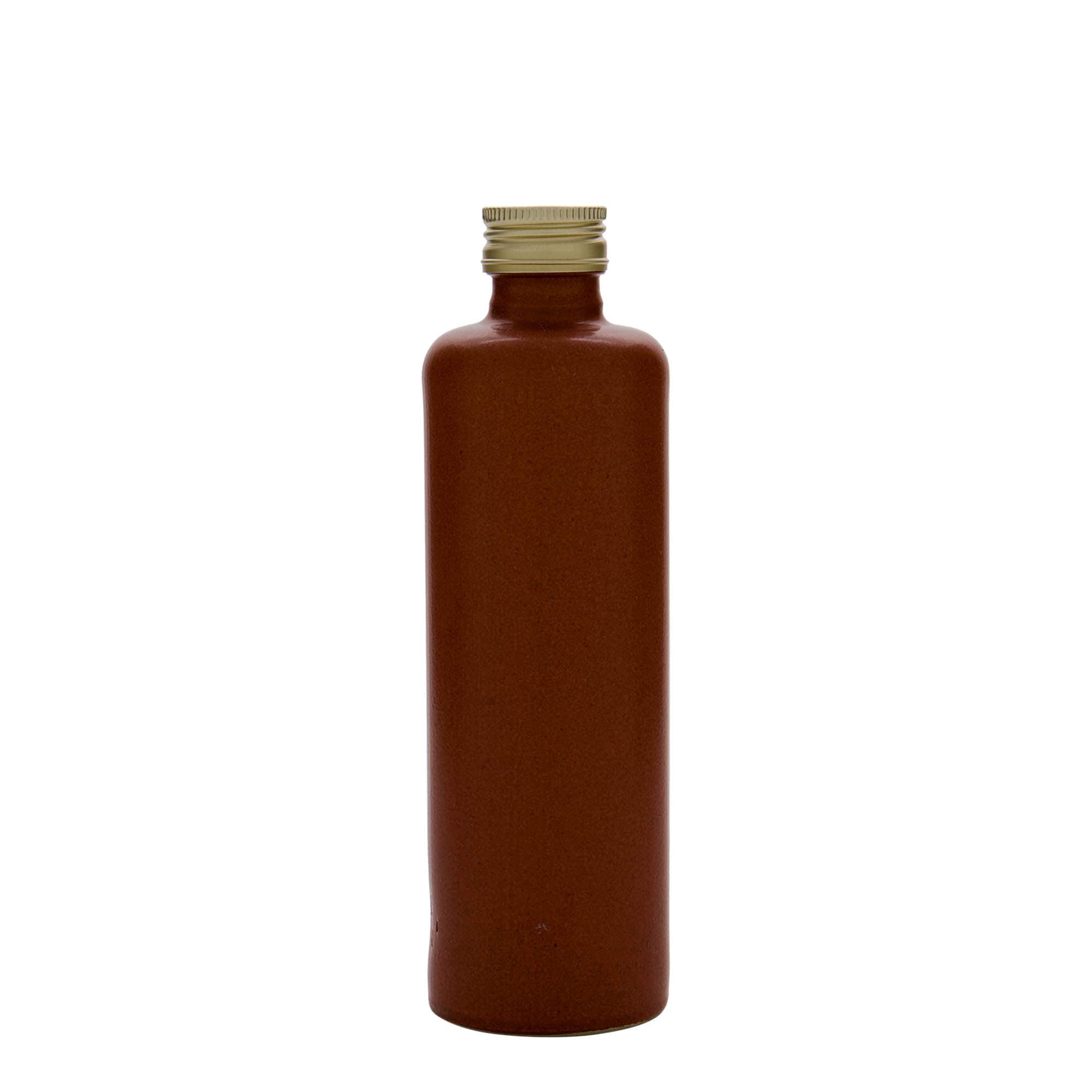 350 ml hlinený džbán, kamenina, červeno-hnedý, hrdlo: PP 31,5