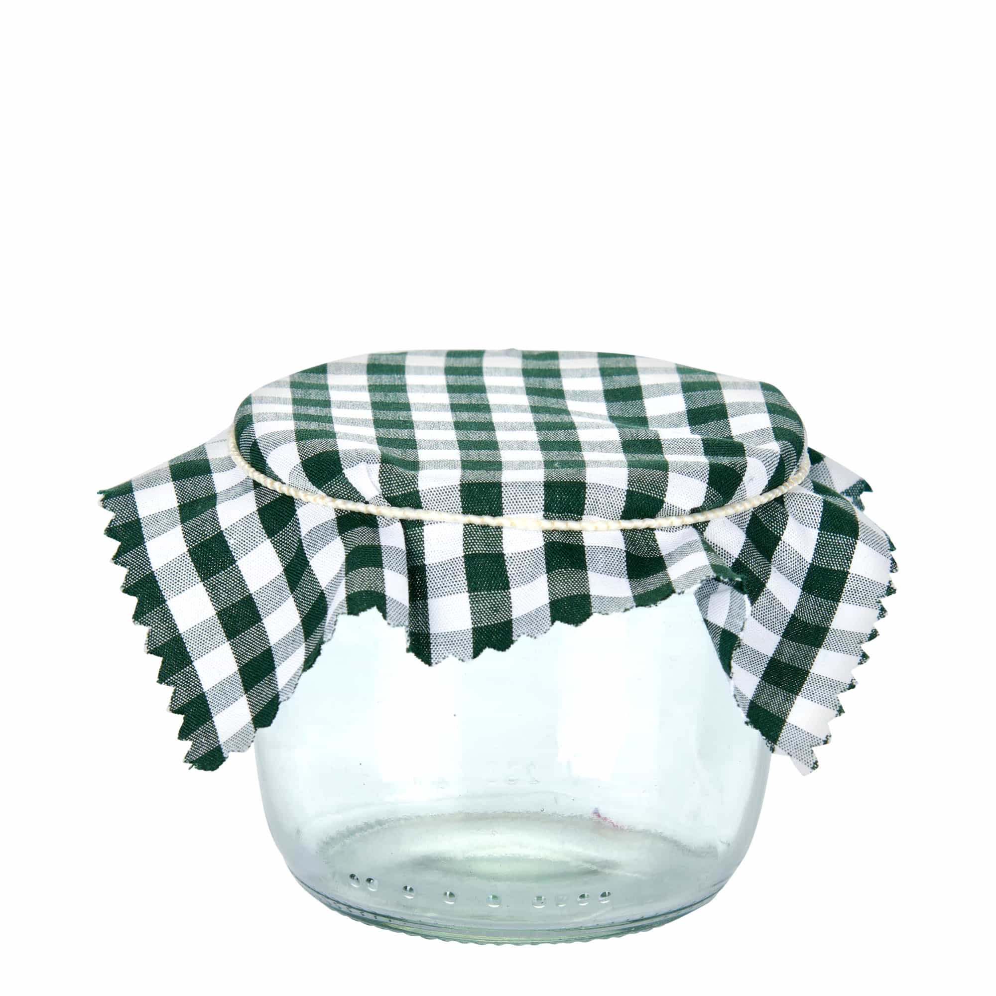 Štvorcový látkový obrúsok károvaný 12x12, textil, tmavozelený, hrdlo: TO38-TO53